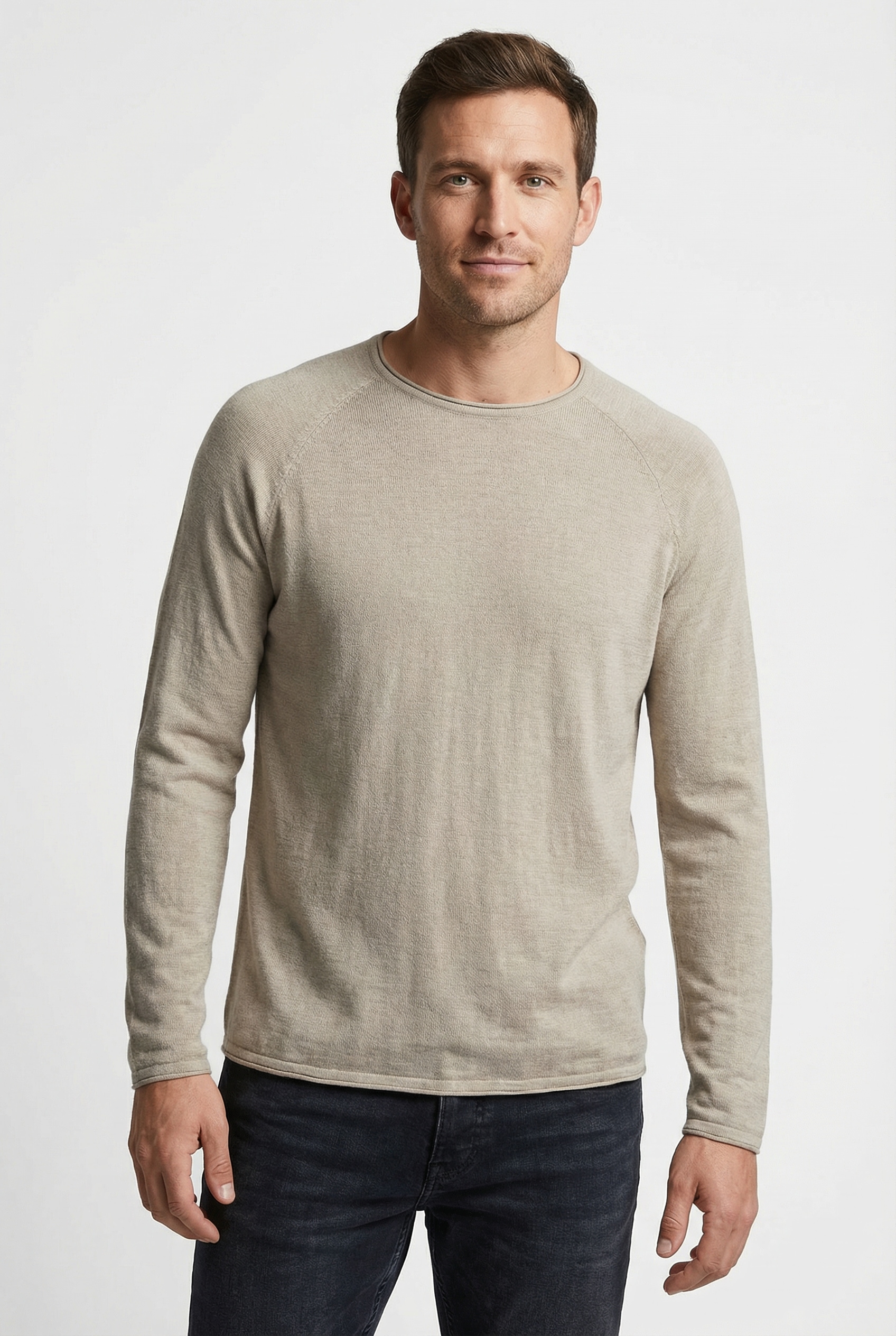 Image of Jack & Jones PlusSize Rundhalspullover "JJBREEZE KNIT CREW NECK PLS"
