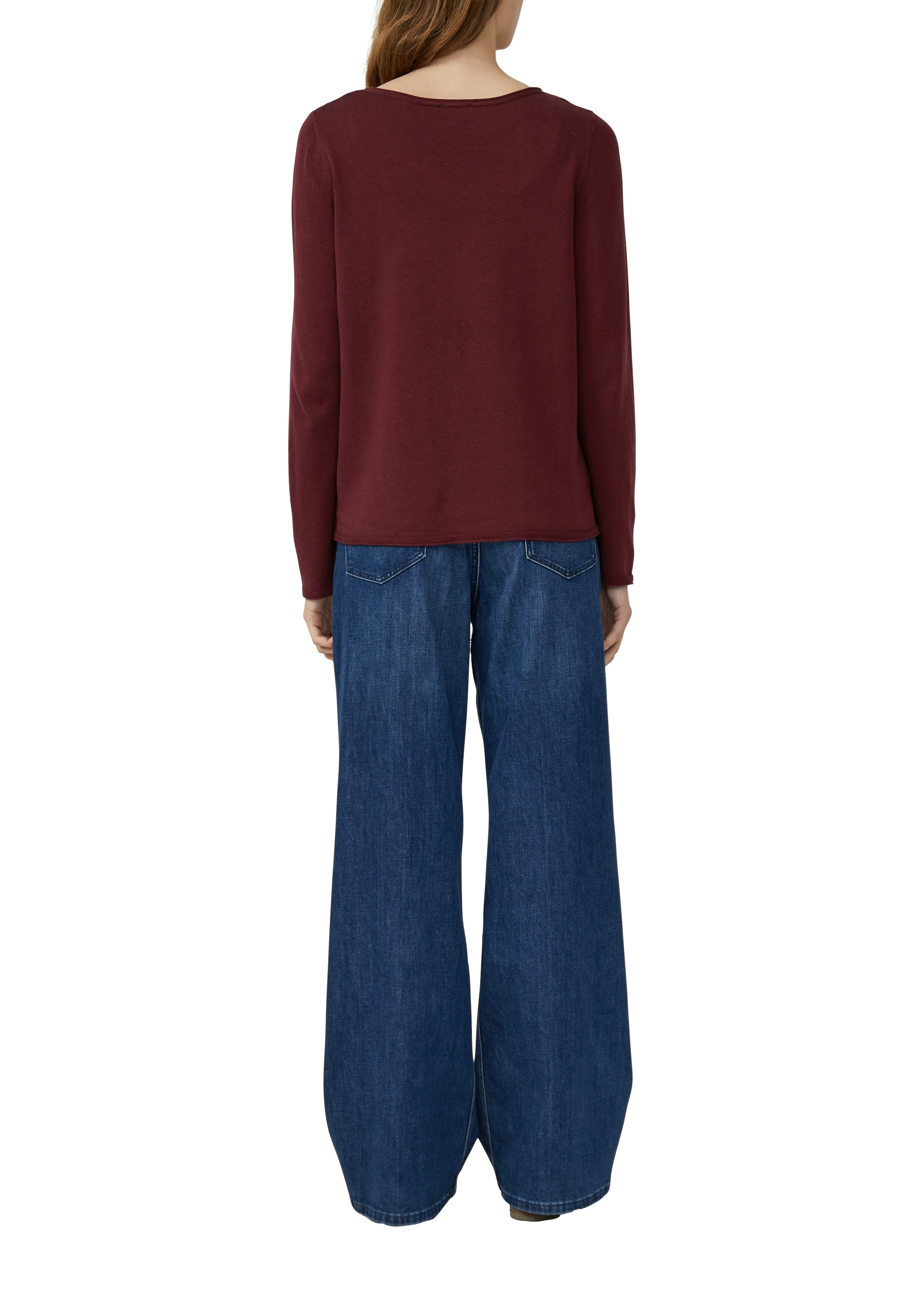 s.Oliver Langarmshirt, mit Rollkanten