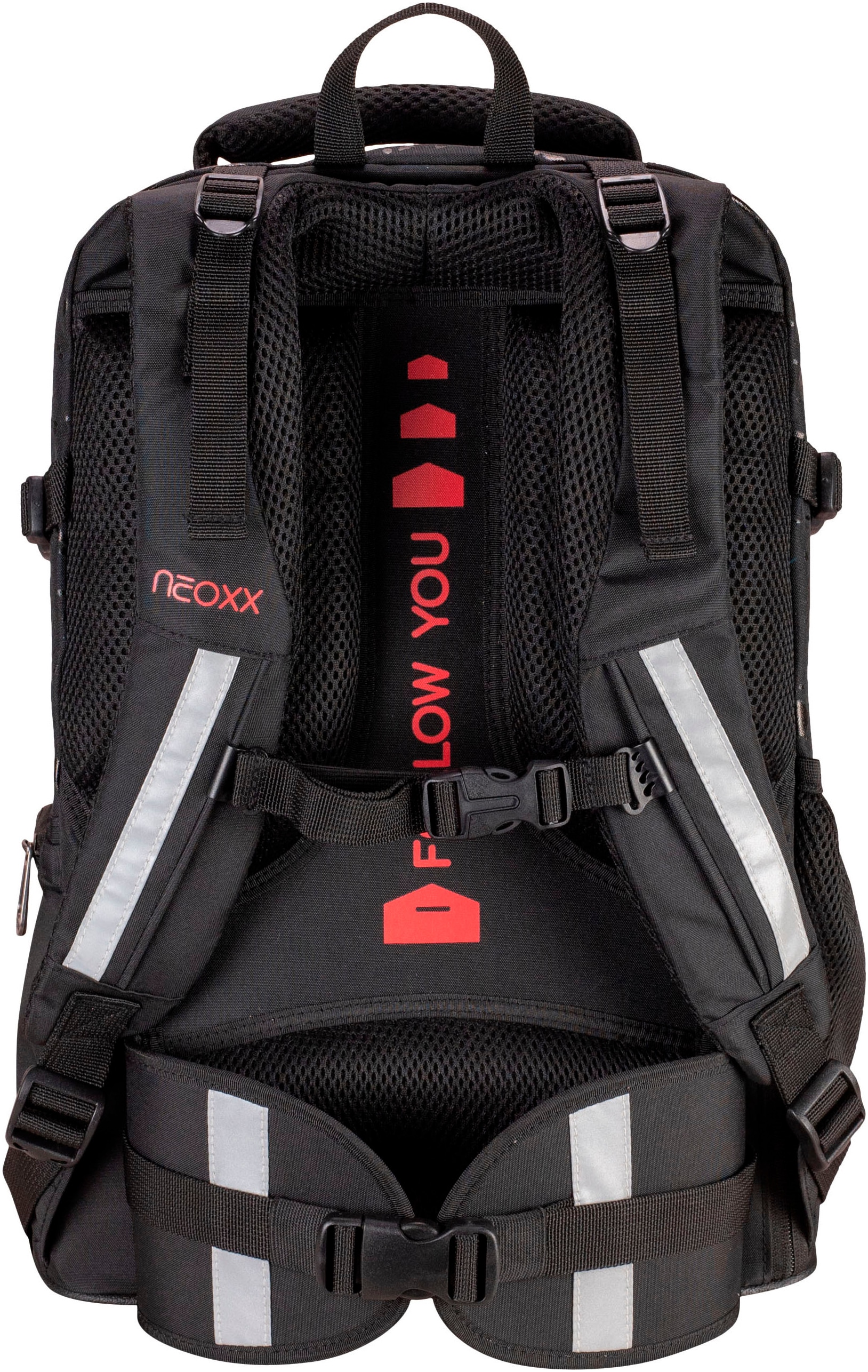 neoxx Schulrucksack »Active Pro, Splash Black«