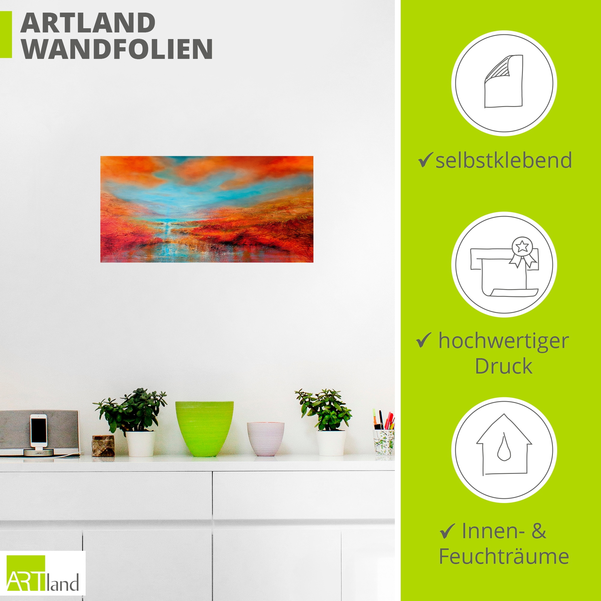 Artland Wandbild »Dreamland« Bilder vom Sonnenuntergang & -aufgang 1 Stk. tlg. als Alubild, Leinwandbild, Poster, Wandaufkleber in verschied. Grössen