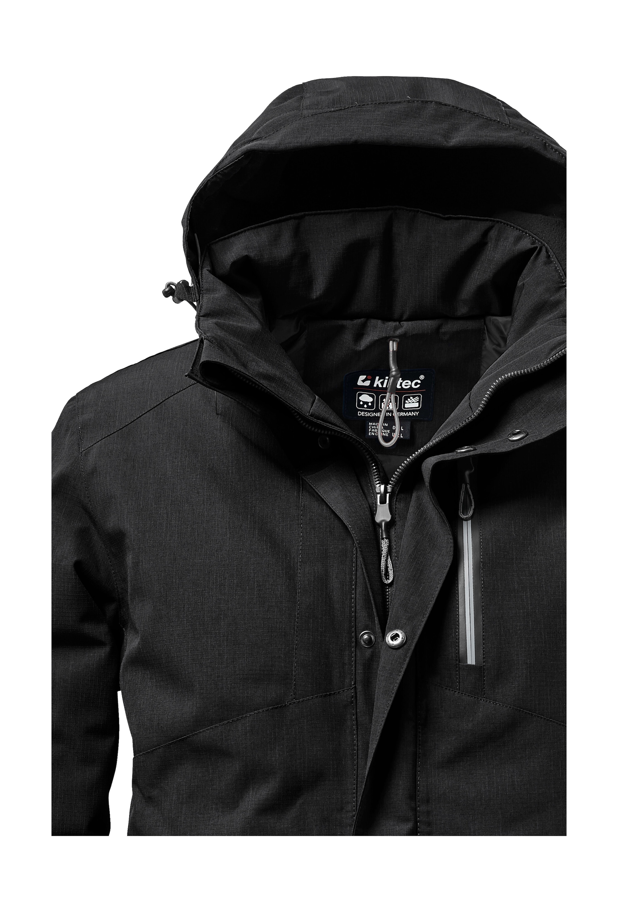 Killtec Outdoorjacke »KOW 161 MN JCKT« Wasser- und winddichte Funktionsjacke mit abnehmbarer Kapuze