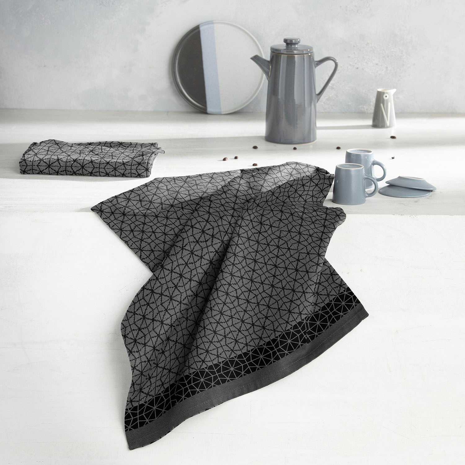 DDDDD Chiffon à vaisselle »Chrystal« Jacquard-Gewebe, 60 x 65 cm