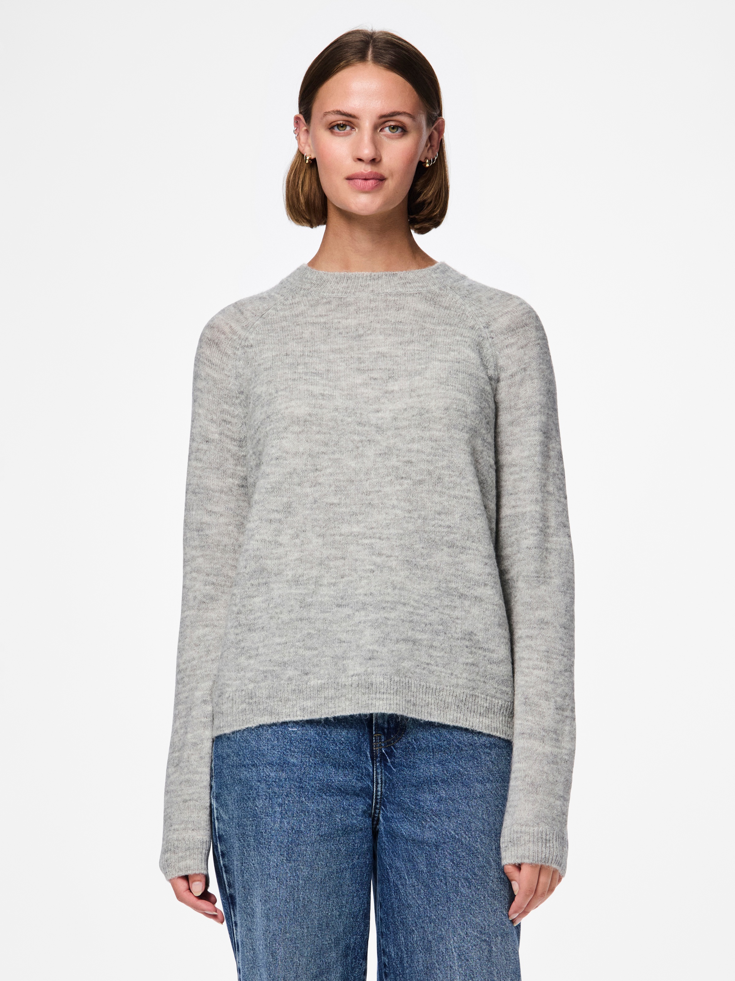 pieces Strickpullover »PCJULIANA LS O-NECK KNIT NOOS BC«