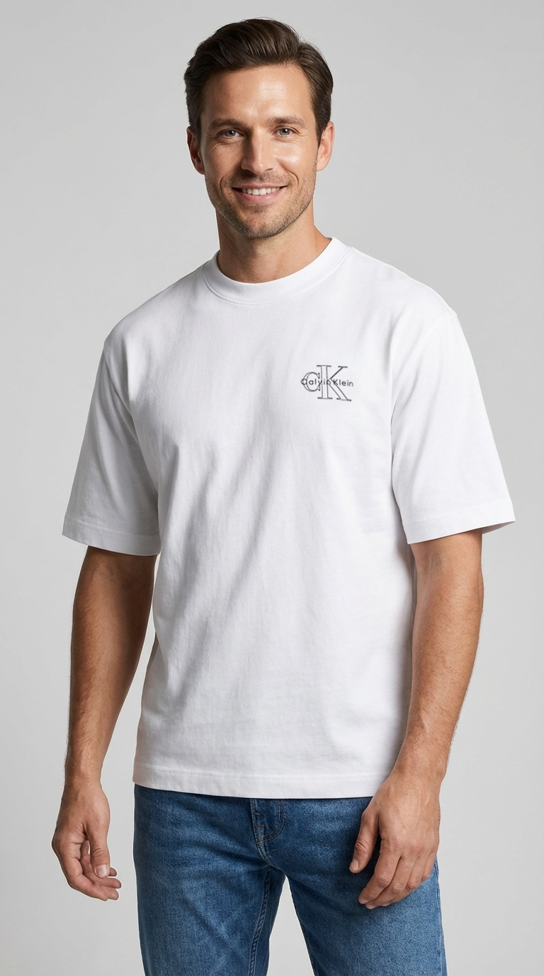 Image of Calvin Klein Jeans T-Shirt "A- SS REL SEASONAL MONOLOGO TEE" Mit Rundhalsausschnitt