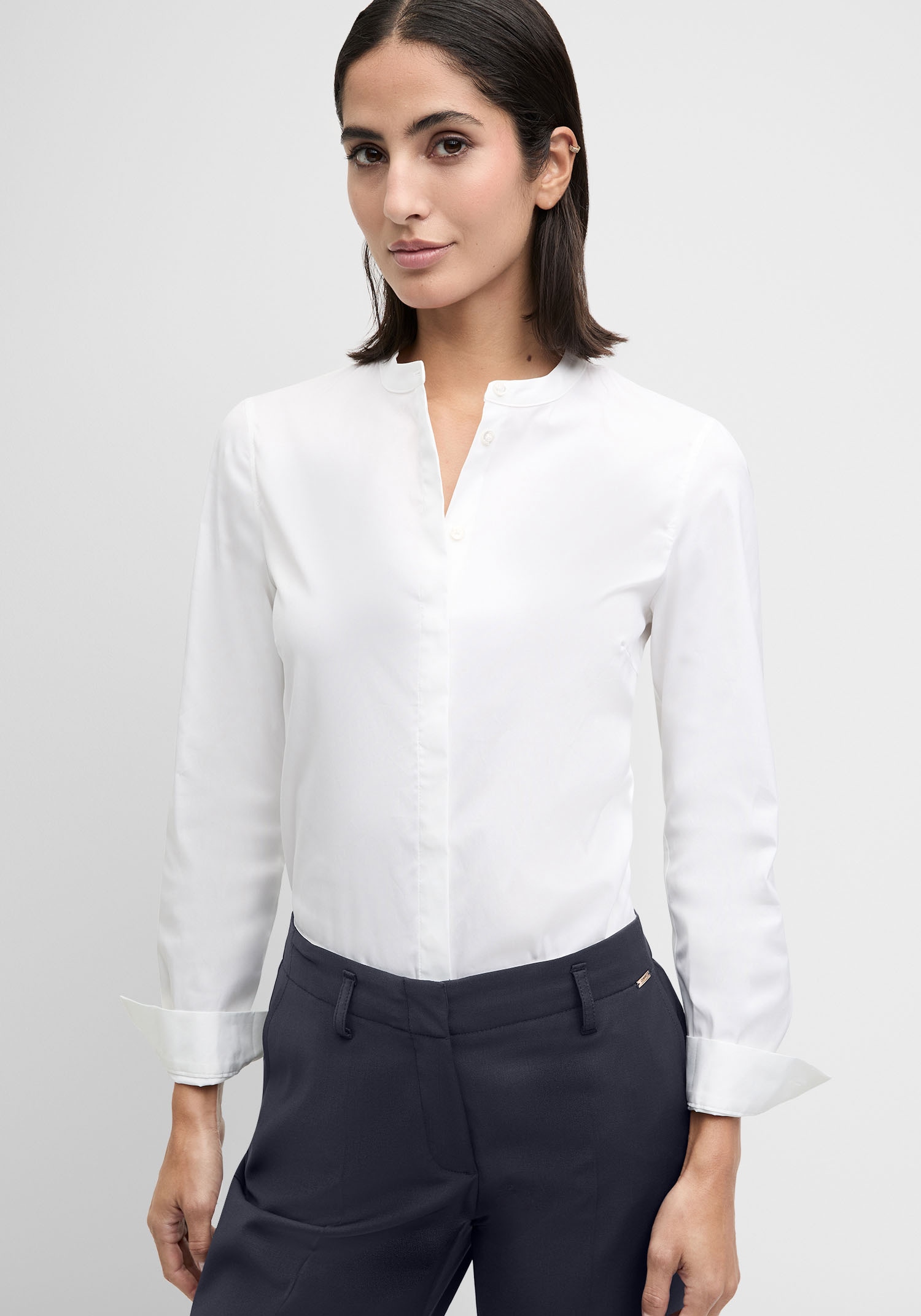 Image of Cinque Hemdbluse "CIPAPER" Mit Markenlabelplättchen am Saum
