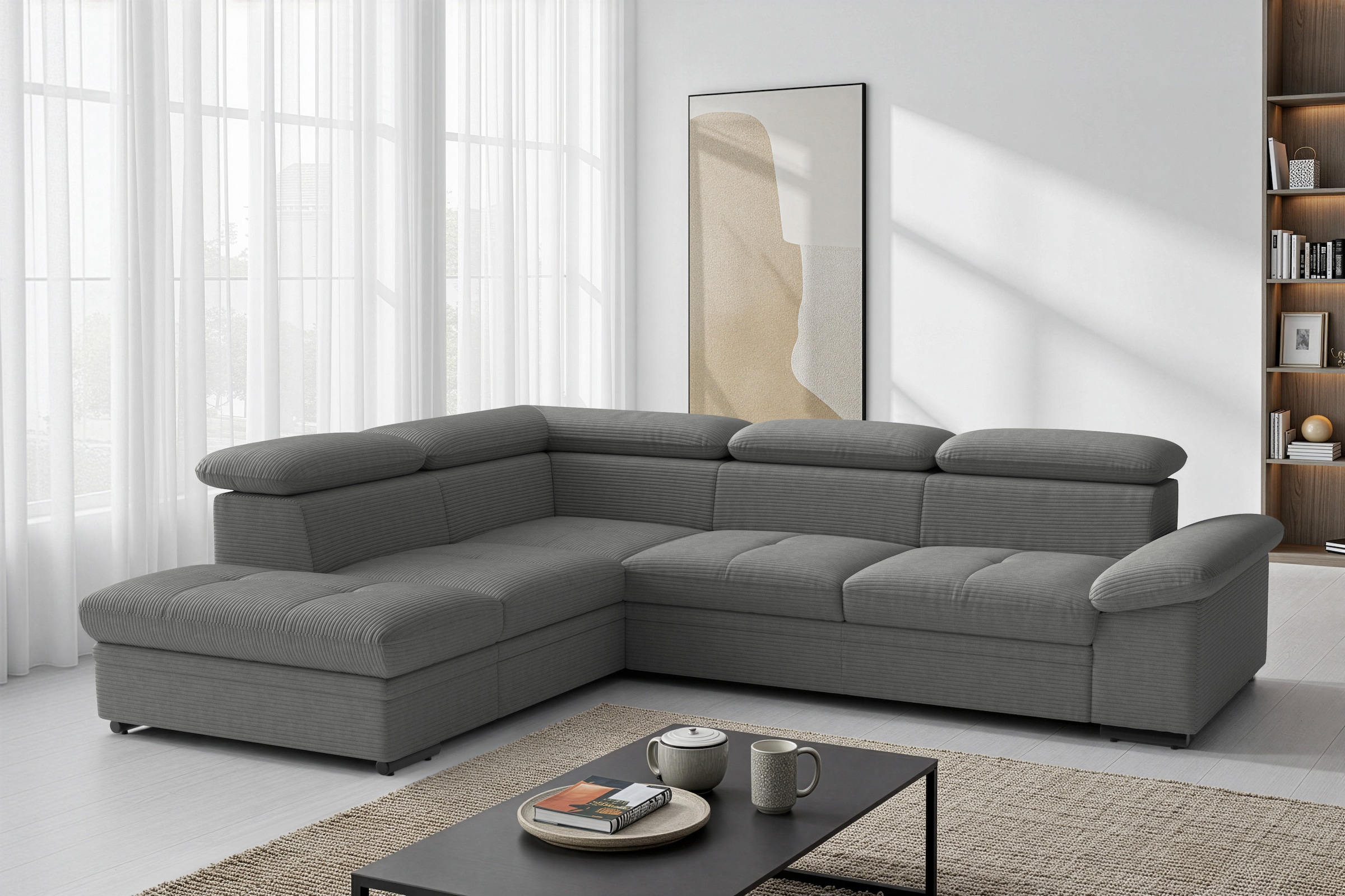 Image of sit&more Ecksofa "Viola L-Form, B: 249 cm, Arm- & Kopfteilverstellung" optional Schlaffunktion, Sofa mit Komfortsitz