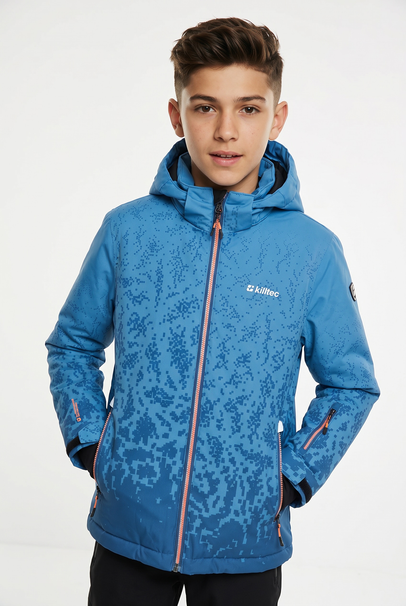 Killtec Veste fonctionnelle »KSW 204 BYS SKI JCKT« avec capuche für Kinder, mit verschweissten Nähten, 10.000 mm Wassersäule