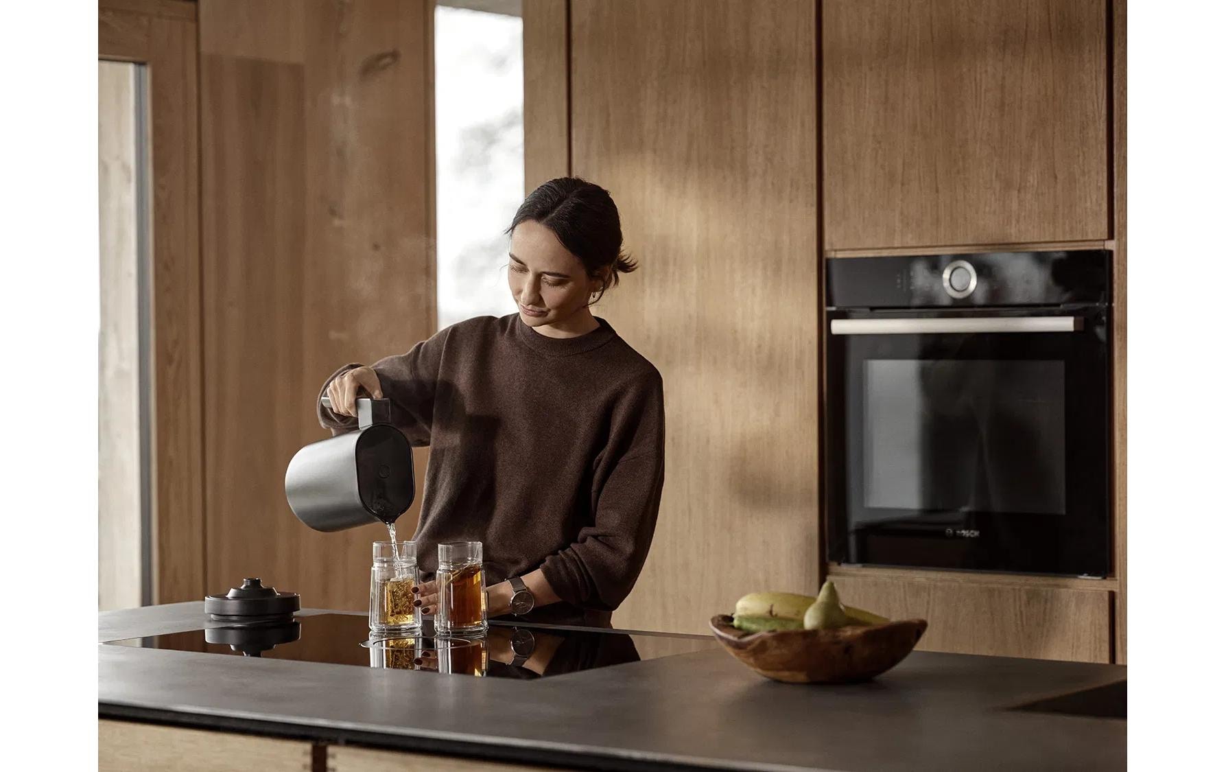 Jacob Jensen Chauffe-eau »23 x 16 x 26 cm 1,2 l« 1,2 l 2200 W Wasserkocher mit Touch-Bedienung und Temperaturvorwahl