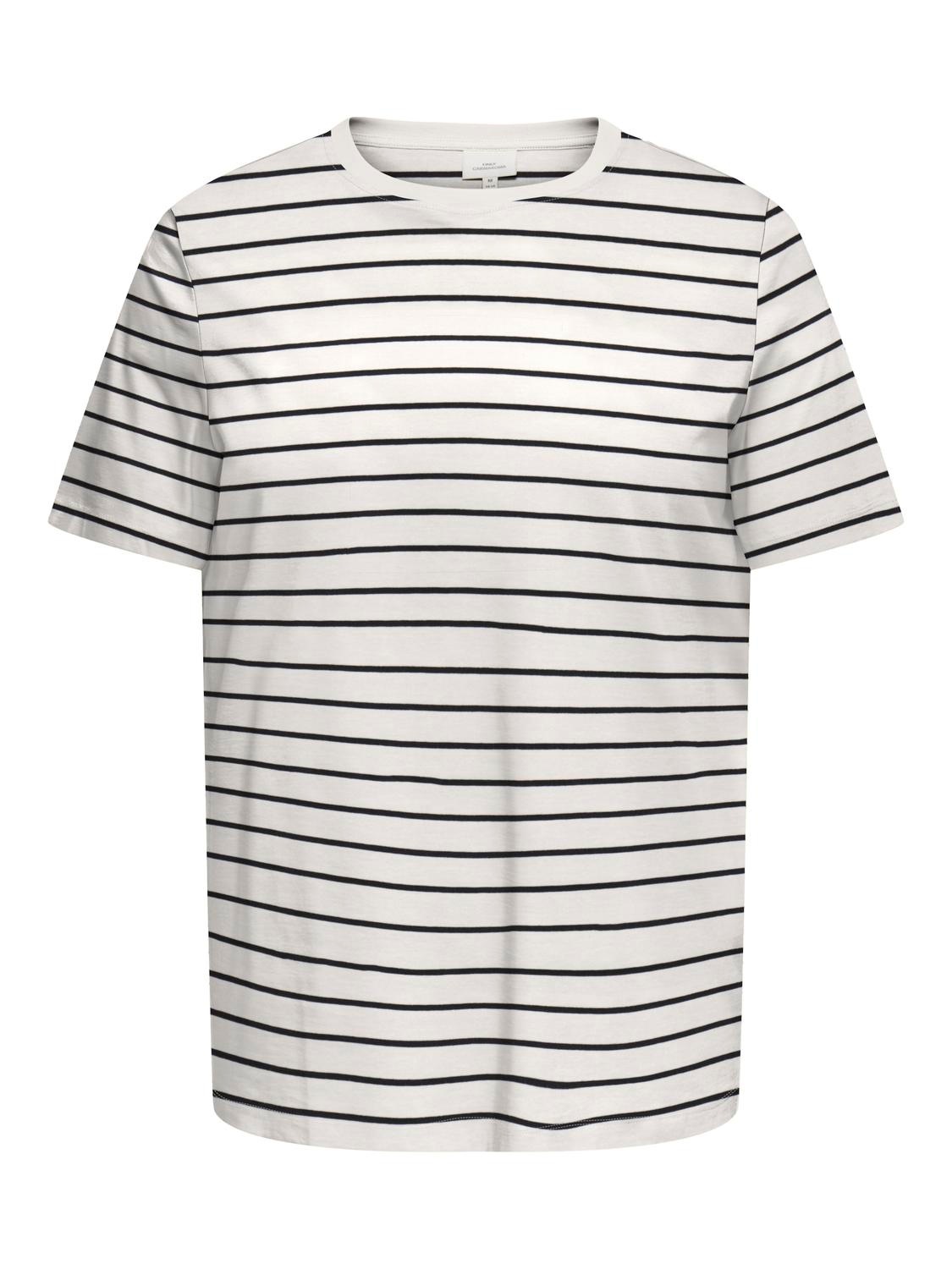ONLY CARMAKOMA Rundhalsshirt »CARBLOOM LIFE S/S TOP JRS«