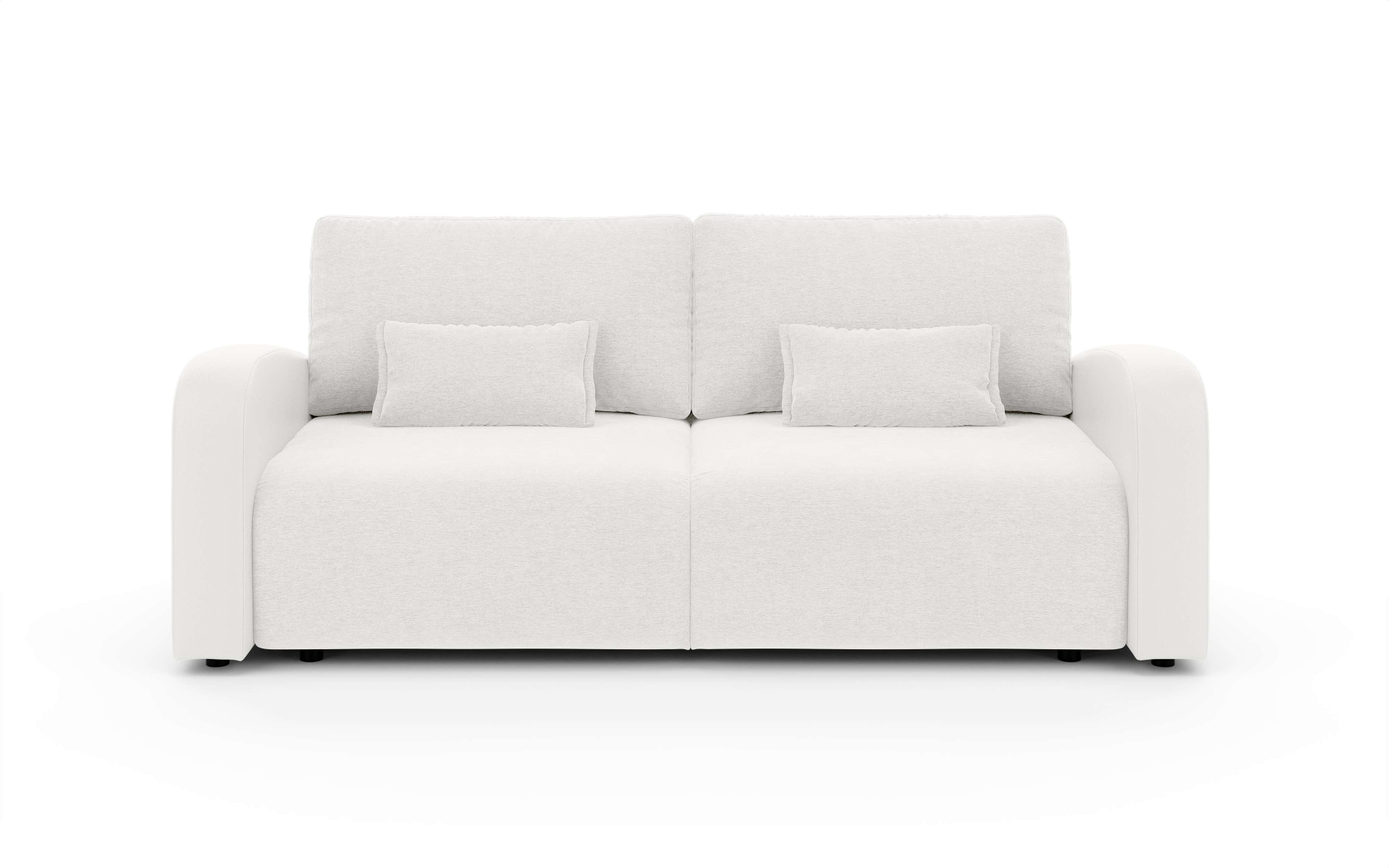 INOSIGN 3-Sitzer »JIGGS wahlweise Schlafsofa mit Bettkasten, Masse B/H/T: 228/96/110 cm«, Sofa mit Wellenunterfederung, enthält 2 Rückenkissen und 2 Zierkissen