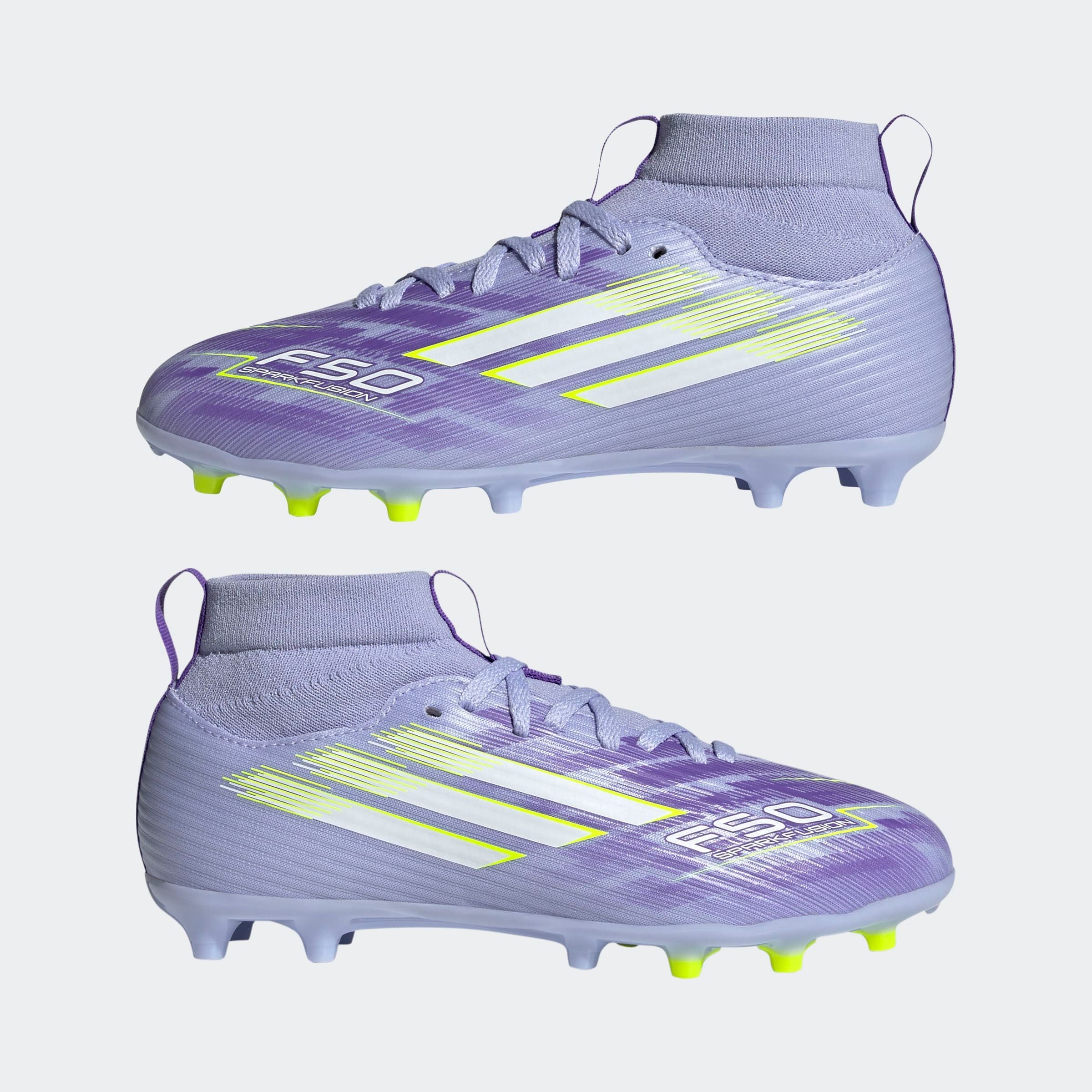 adidas Performance Fussballschuh »F50 SPARKFUSION LEAGUE FESTE BÖDEN/KUNSTRASEN E KINDER«, geeignet für Rasen- und Kunstrasenplätze