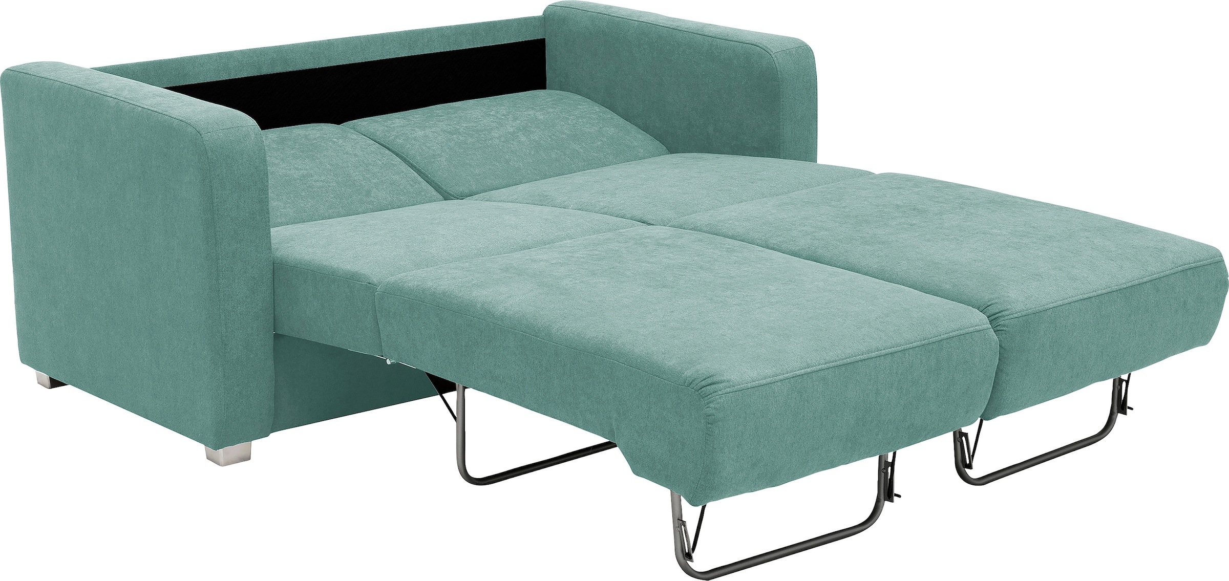 Home affaire Canapé d'angle »Lazio modern und bequem, schmale Armlehnen, tolle Detailverarbeitung« avec 2 tiroirs individuels pour dormeur latéral