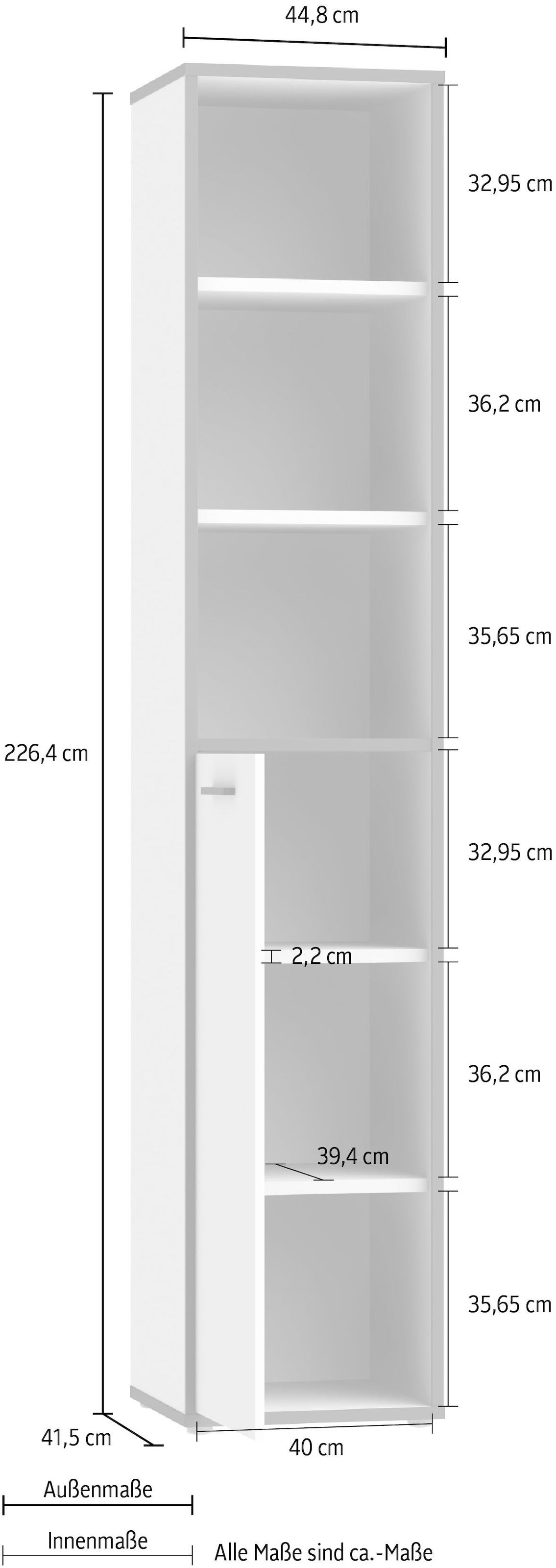 FORTE Aktenregal »Keflav« Breite 44,8 cm