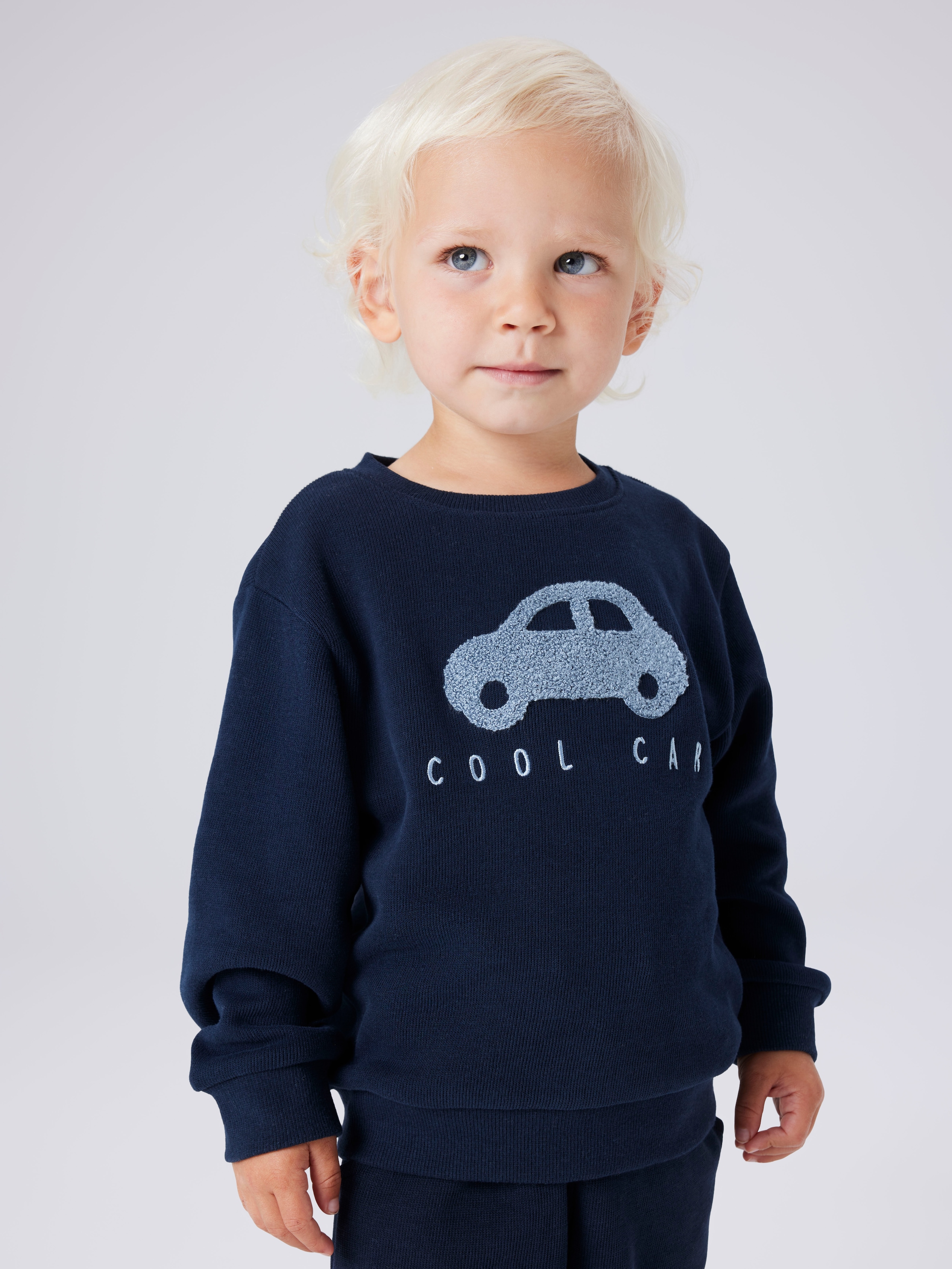 Image of Name It Sweatshirt "NMMOBEAR NREG SWEAT UNB", mit hochwertiger 3D-Stickerei