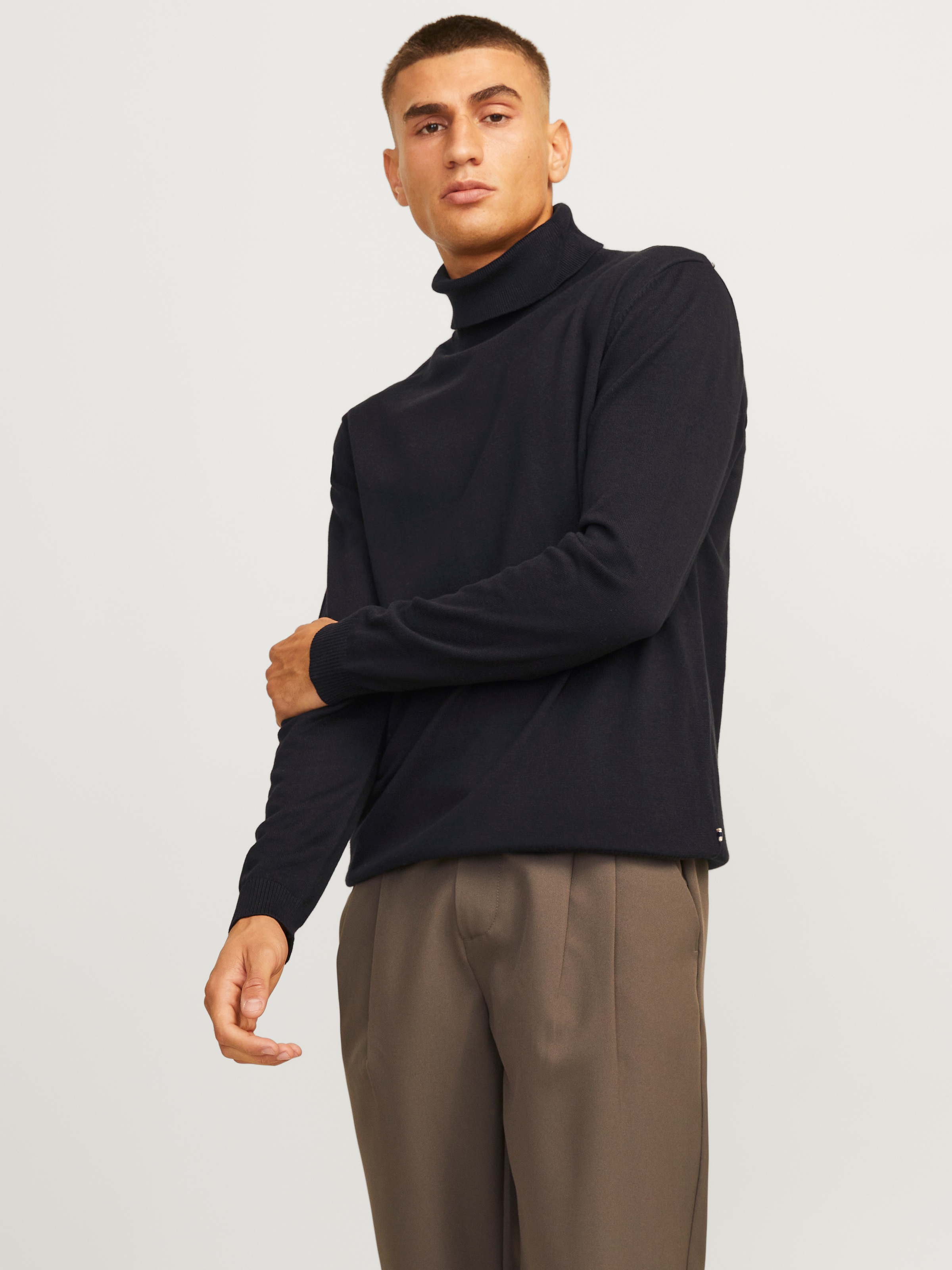 Image of Jack & Jones Rollkragenpullover "JJEBASIC mit hohem Tragekomfort" Baumwolle, regular fit