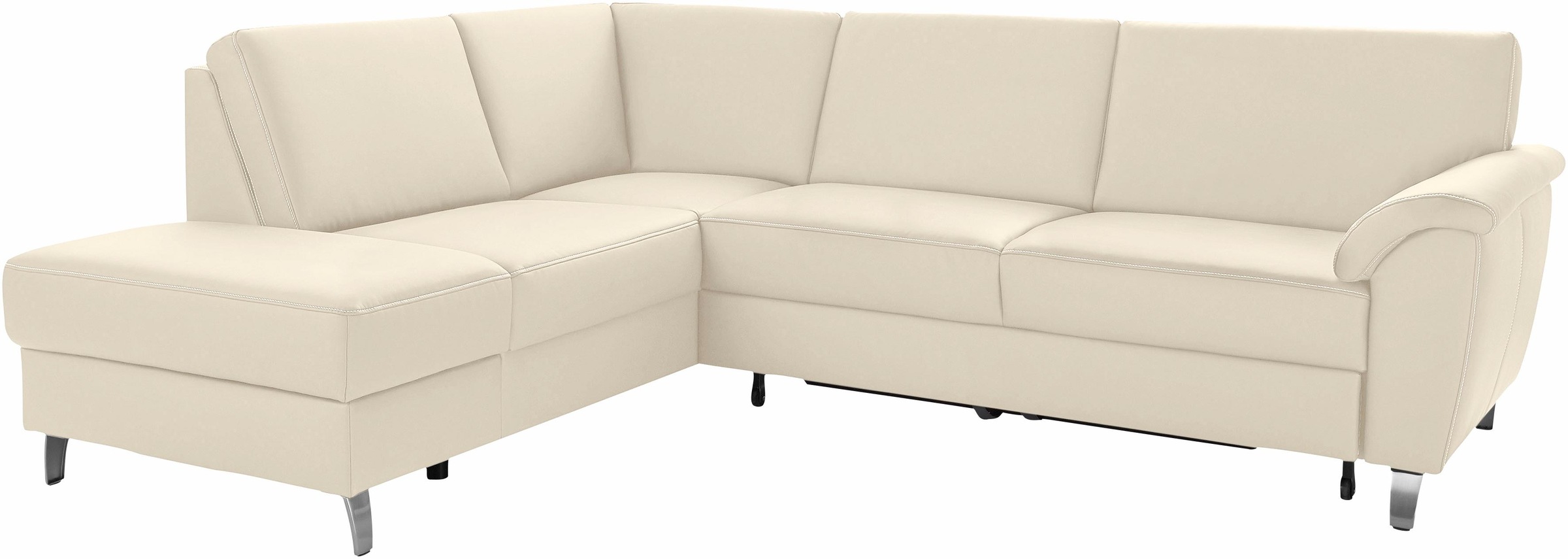 sit&more Ecksofa »Texel L-Form«, mit Federkern, wahlweise mit Bettfunktion und Bettkasten
