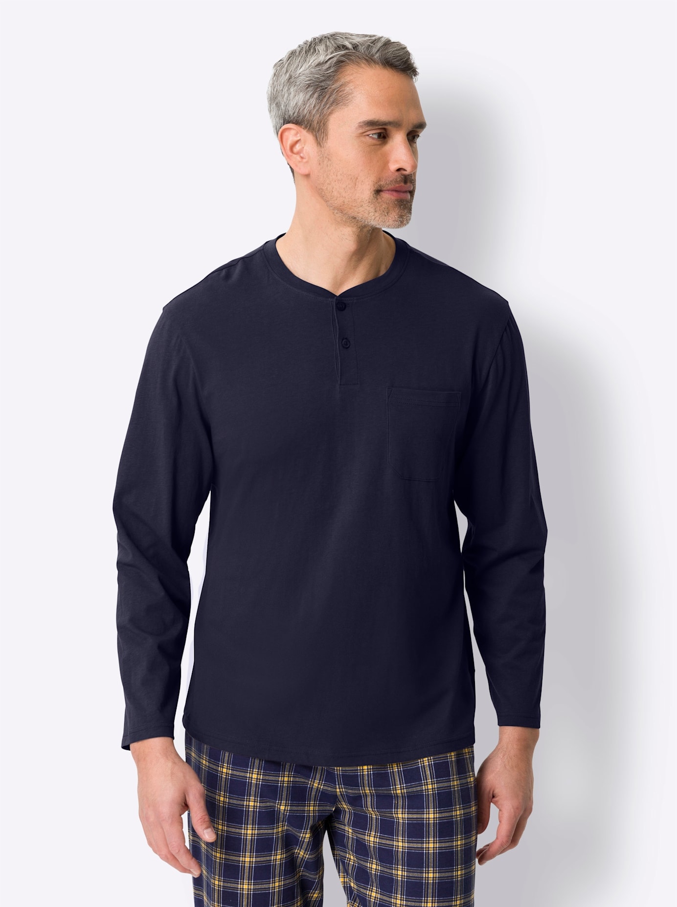 Langarmshirt »Schlafanzug-Shirt«, (1 tlg.)