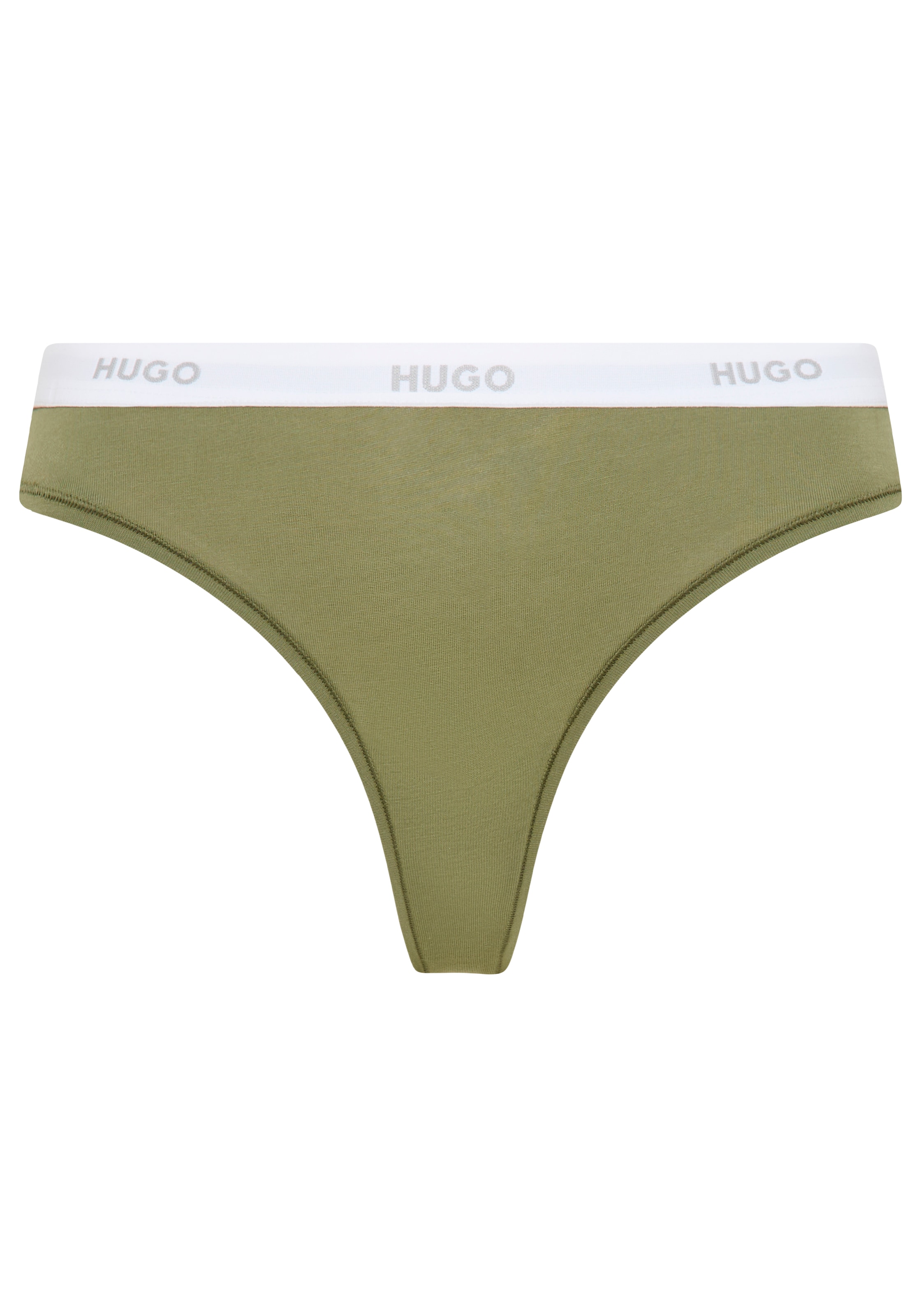 HUGO Underwear String »ID« en coton stretch avec logos à la ceinture