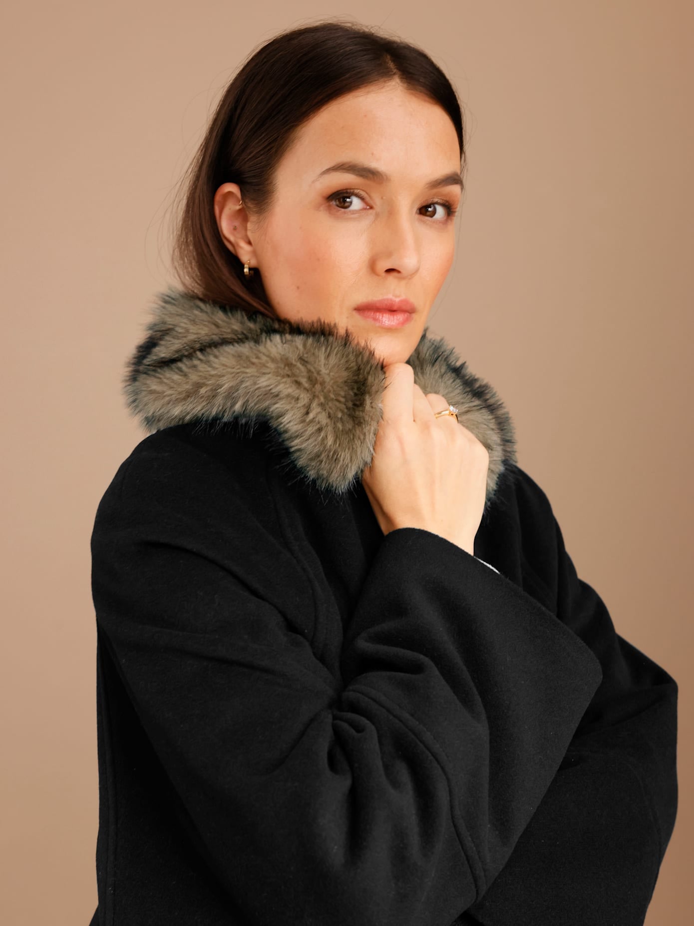 CREATION L PREMIUM Wolljacke ohne Kapuze