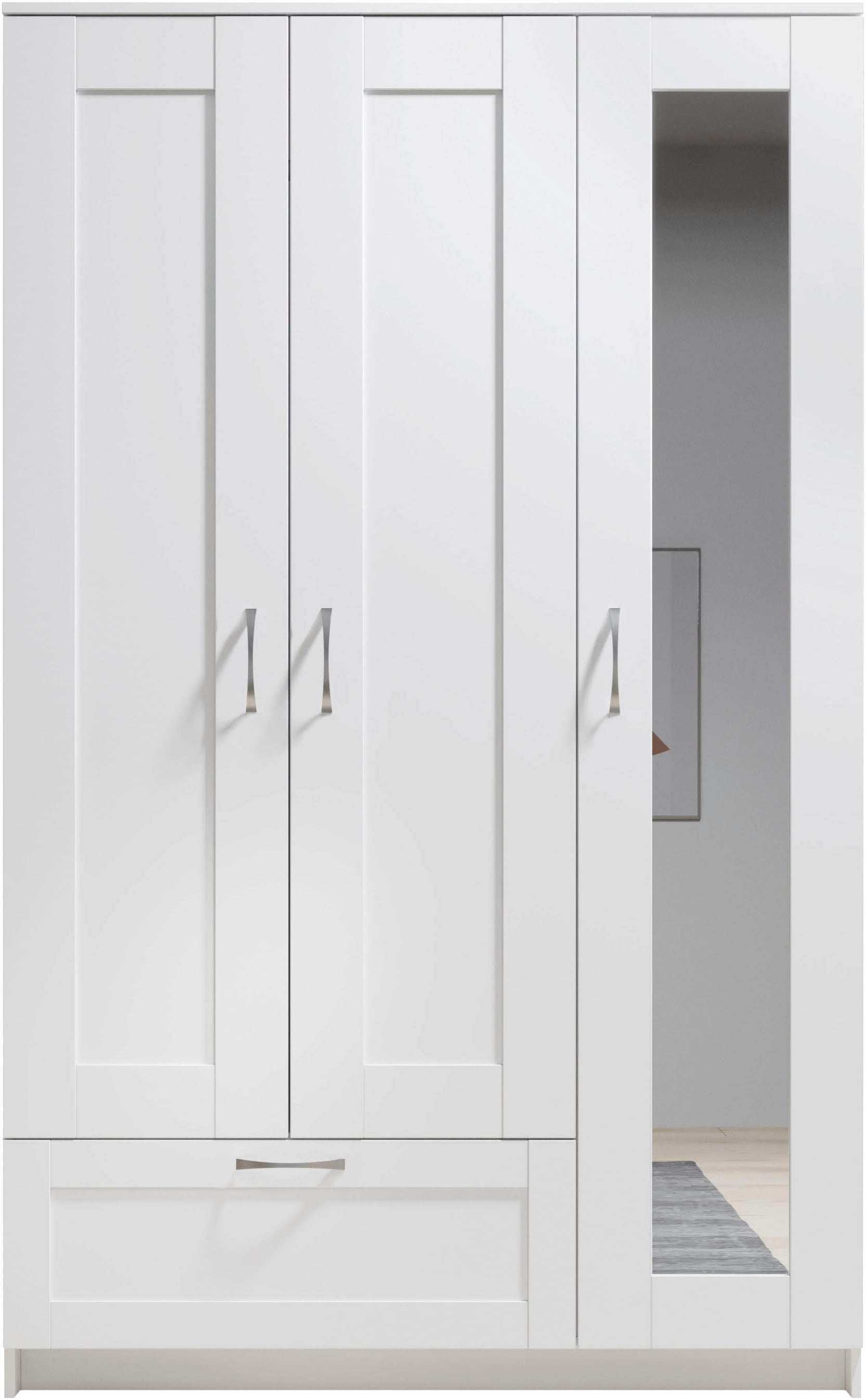 Image of Schlafkontor Drehtürenschrank "Lepini, Kleiderschrank mit Spiegel und Schubkasten" als 3- oder 4-türer erhältlich