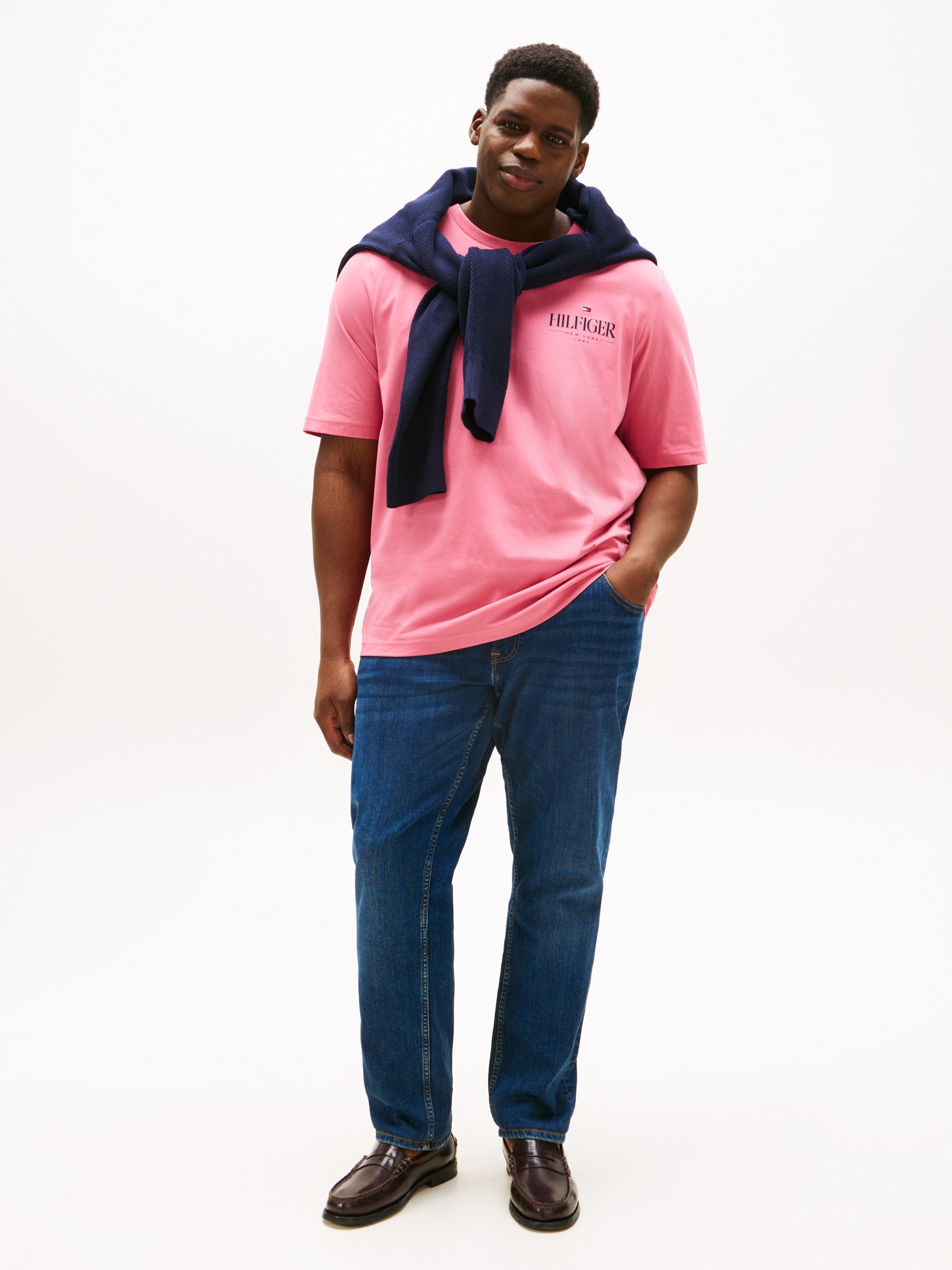 Tommy Hilfiger Big & Tall T-Shirt »BT-HILFIGER STACK TEE-B«, Grosse Grössen