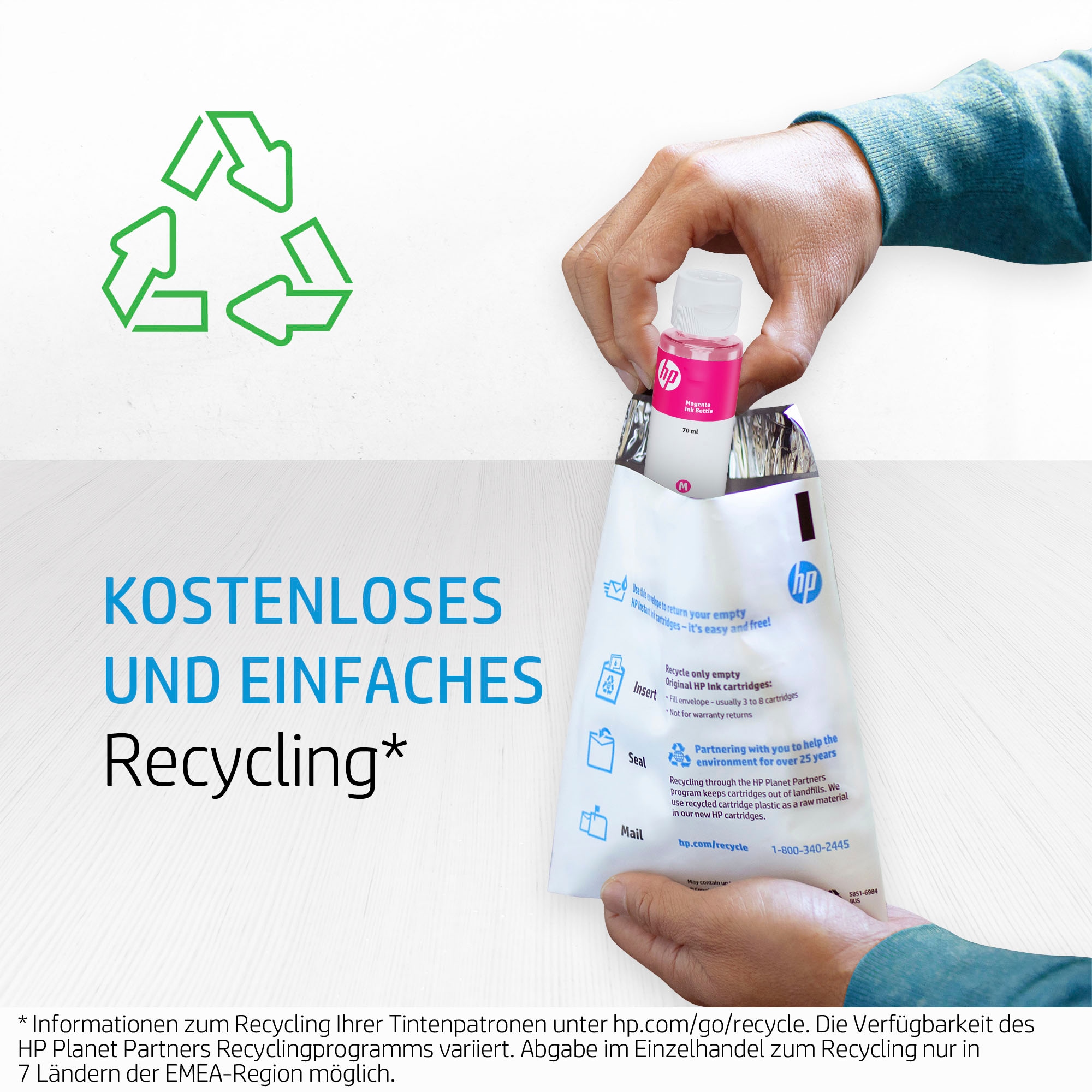 HP Encre de recharge »31 Gelb Original Tintenflasche, 70 ml« für HP 1 cuis tlg.