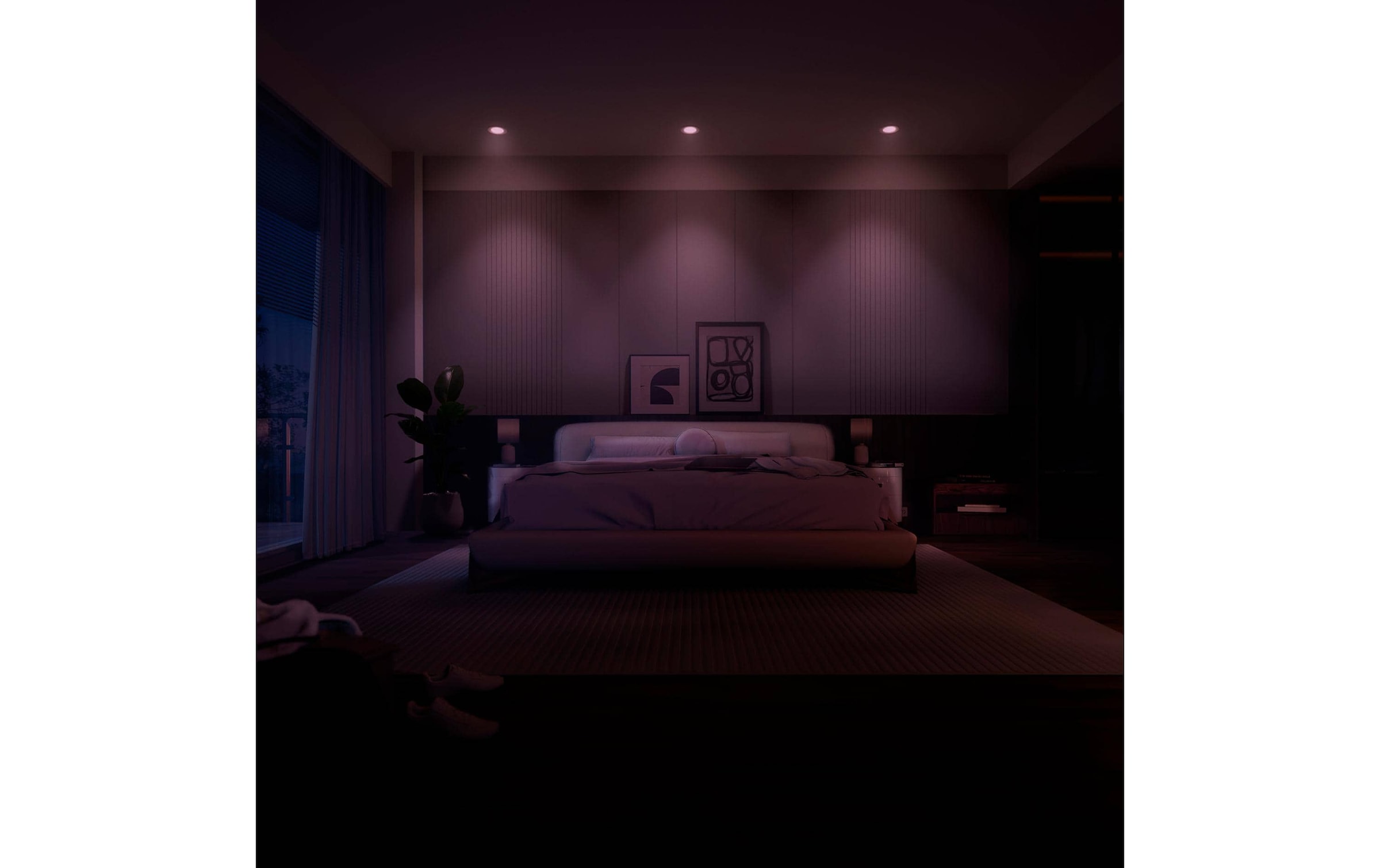 Philips Hue Spot de plafond »Philips Hue Deckenleuchte WCA Slim Recessed Light S« RVB | blanc chaud - blanc froid