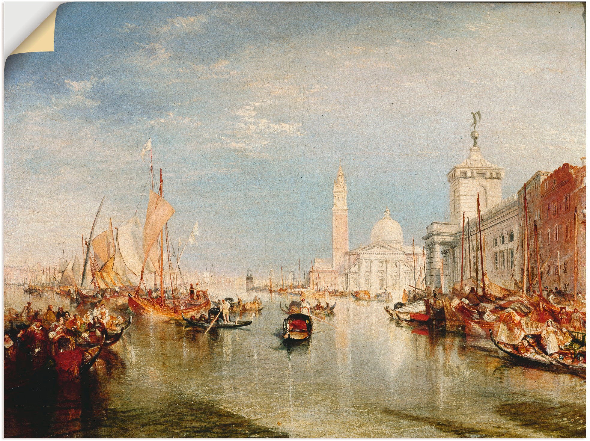 Image of Artland Wandbild »Venedig, Dogana und S. Giorgio Maggiore.«, Italien, (1 St.), in vielen Grössen & Produktarten -Leinwandbild, Poster, Wandaufkleber / Wandtattoo auch für Badezimmer geeignet bei Ackermann Versand Schweiz