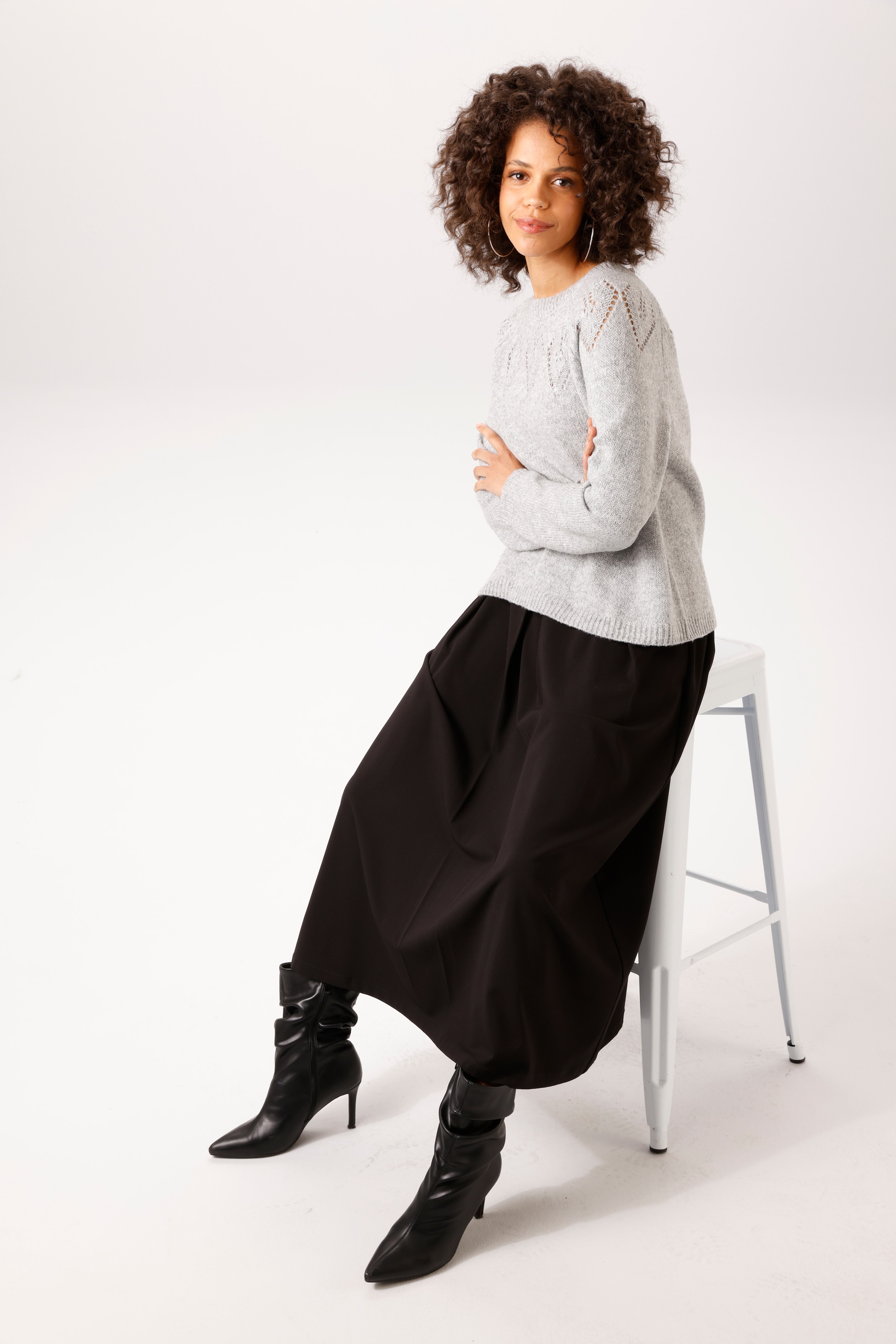 Aniston CASUAL Maxi jupe forme trapèze - NOUVELLE COLLECTION