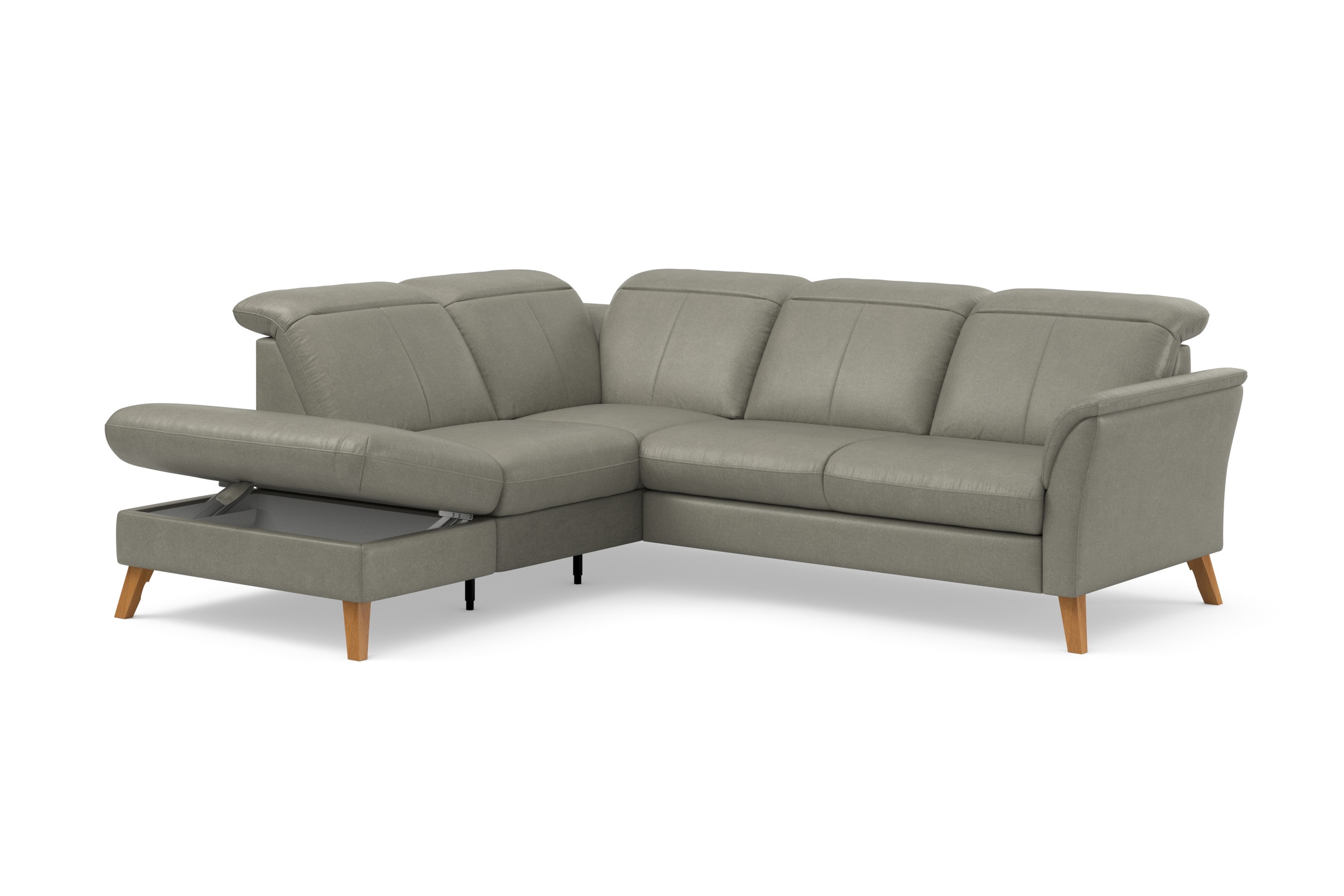 sit&more Ecksofa »Romero L-Form«, wahlweise mit oder ohne TV-Funktion, Bettfunktion, Bettkasten