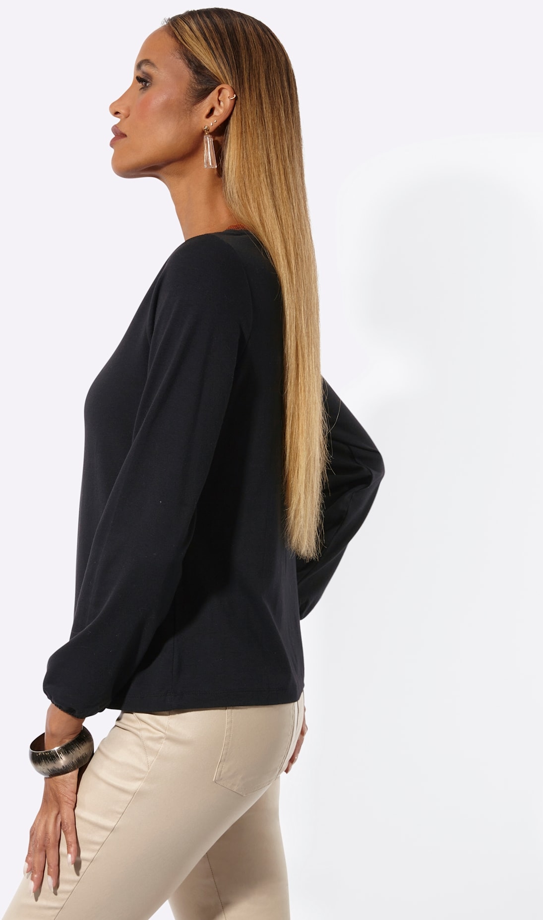 creation L Langarmshirt »Modal-Shirt« 1
