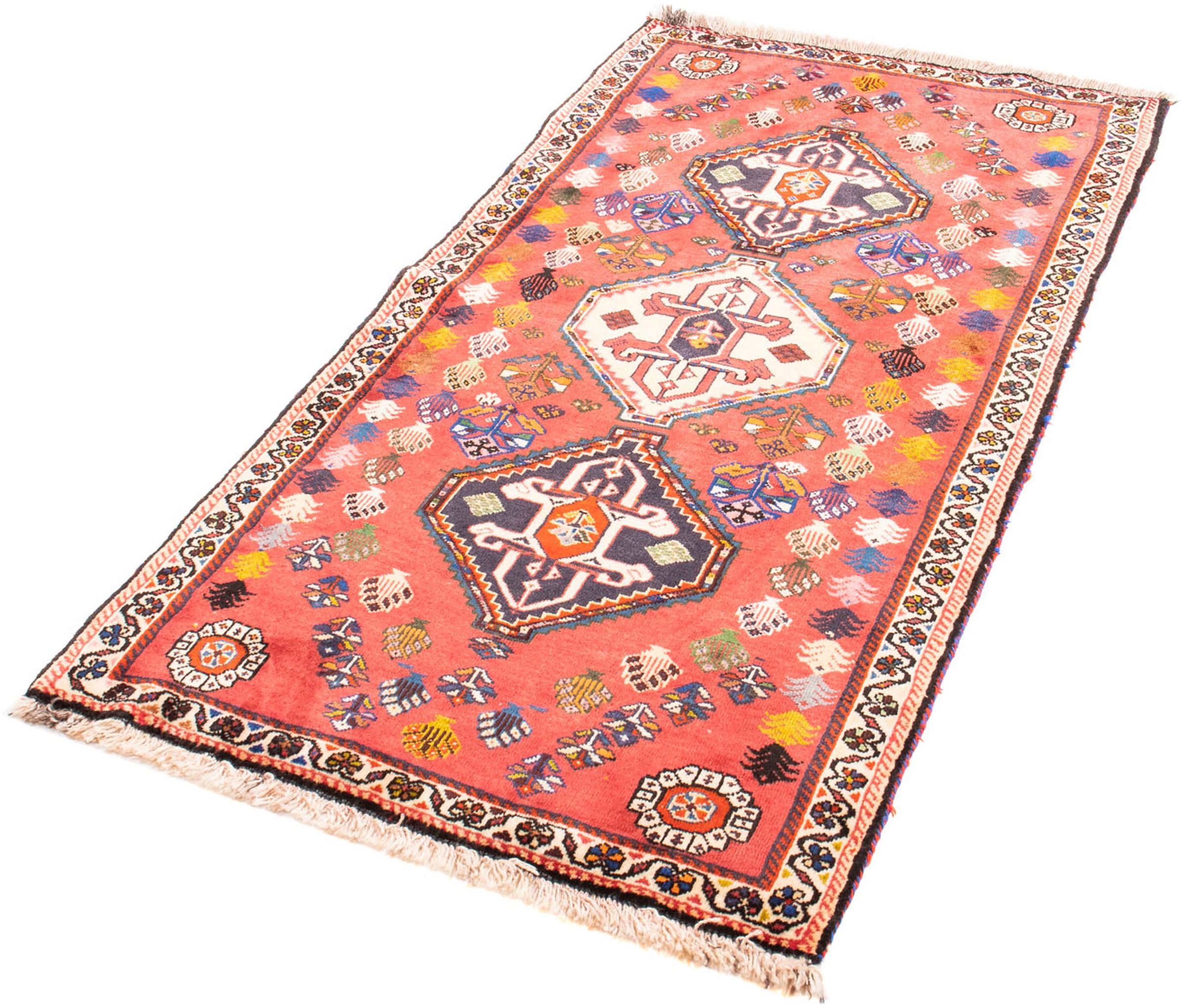 Image of morgenland Orientteppich »Perser - Nomadic - 157 x 81 cm - rot«, rechteckig, 10 mm Höhe, Wohnzimmer, Handgeknüpft, Einzelstück mit Zertifikat bei Ackermann Versand Schweiz