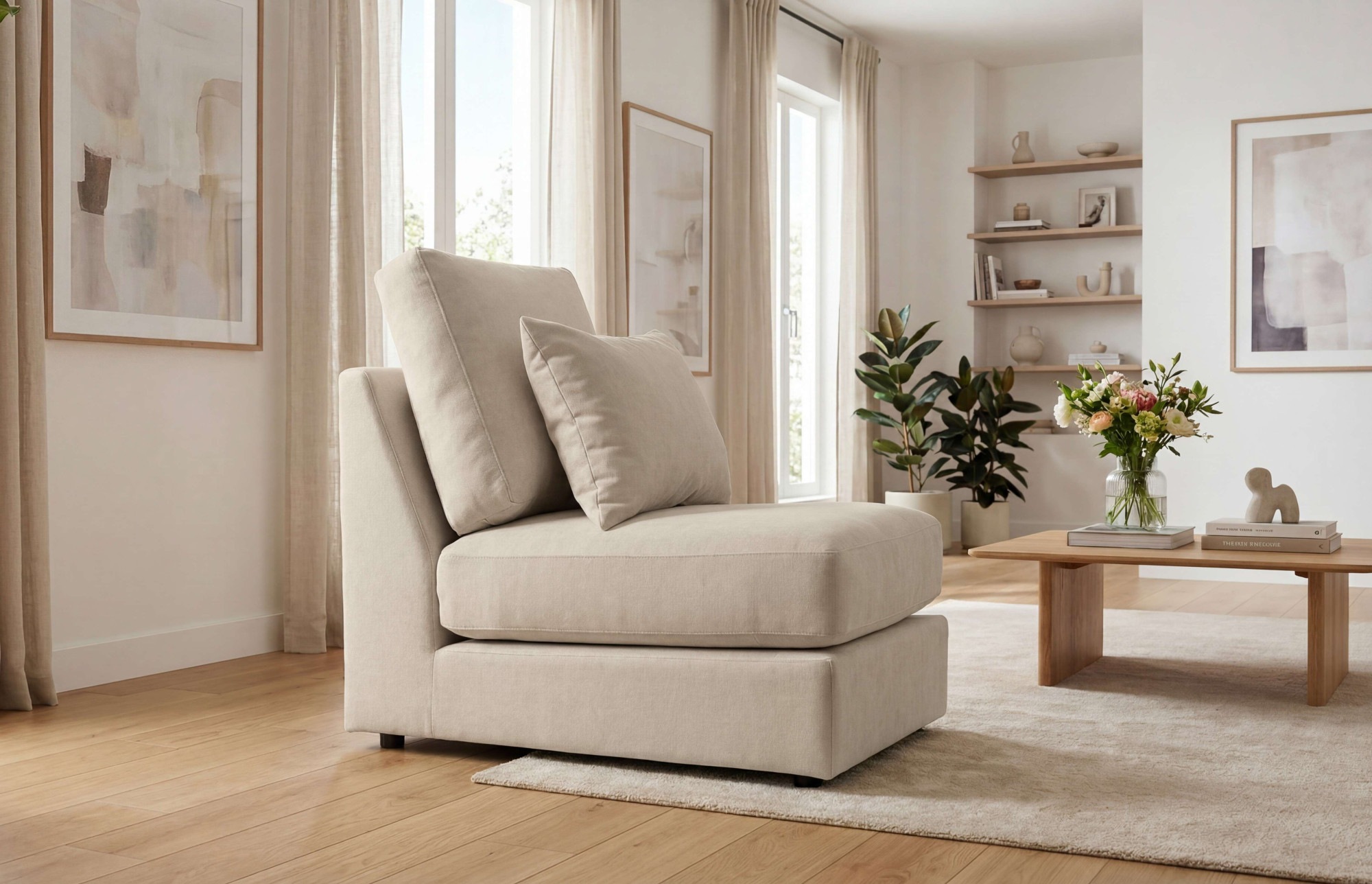 Image of GOODproduct Sessel "Nivette, weiches Chenille" 96x66 cm, eine tolle Ergänzung zum Sofa
