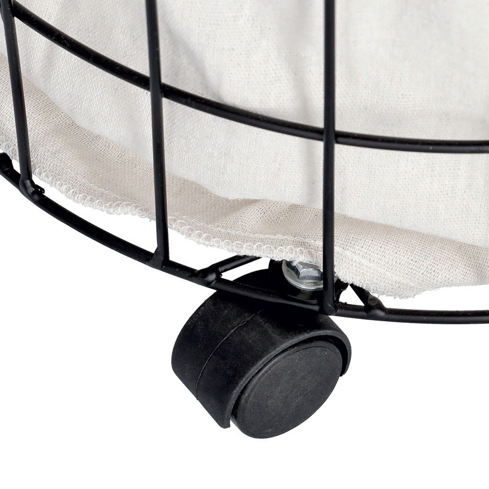 Zeller Present Wäschekorb rollbarer Wäschesammler