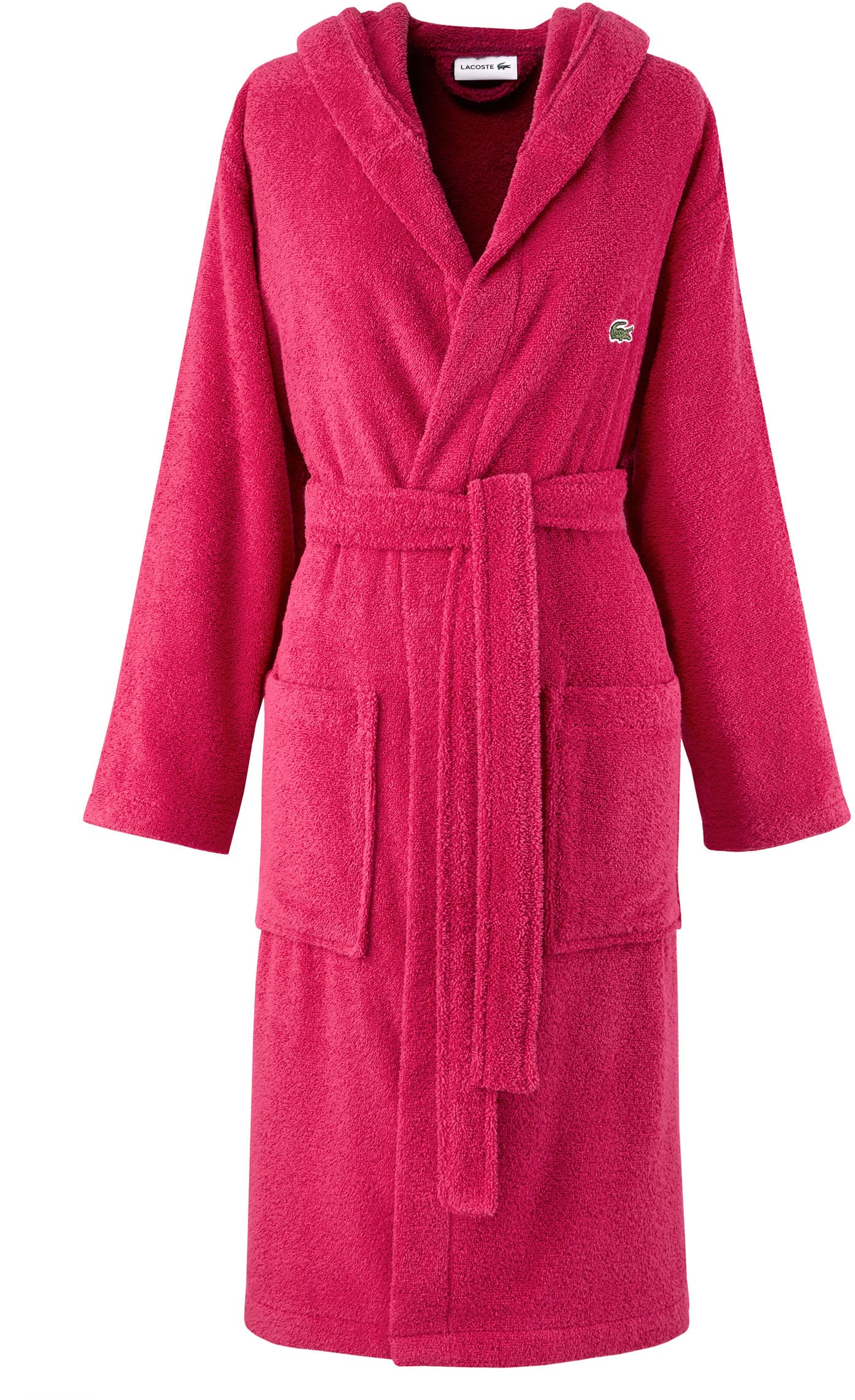 Lacoste Peignoir de bain »LOPEN« 1 cuis avec logo crocodile brodé, 100% coton
