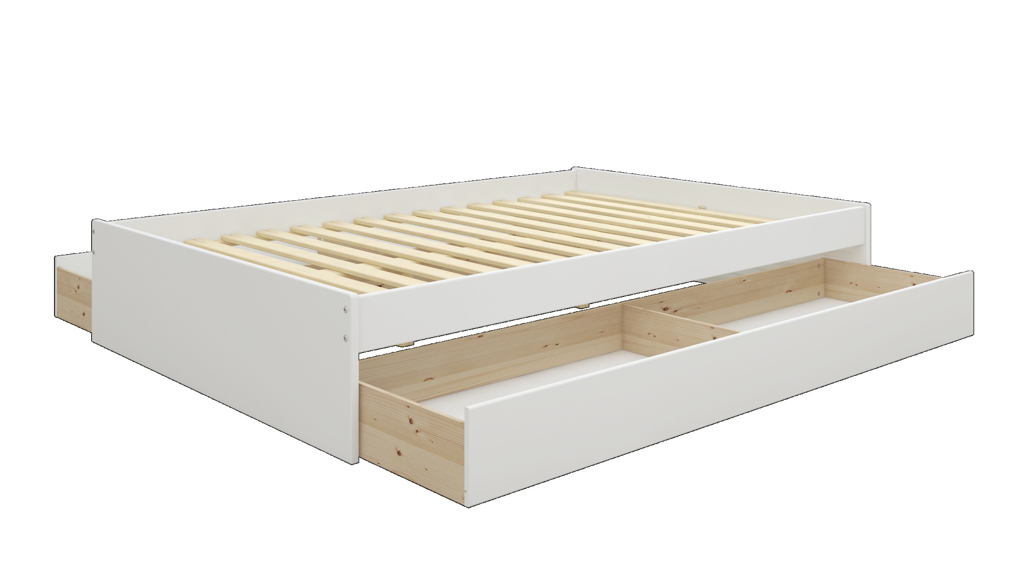 OTTO home Bett »Magdala«, (Breite/ Belastbarkeit: 120cm/200 KG, 90cm/ 100KG), aus MDF, Breite Liegefläche 140 cm, Bettkasten optional