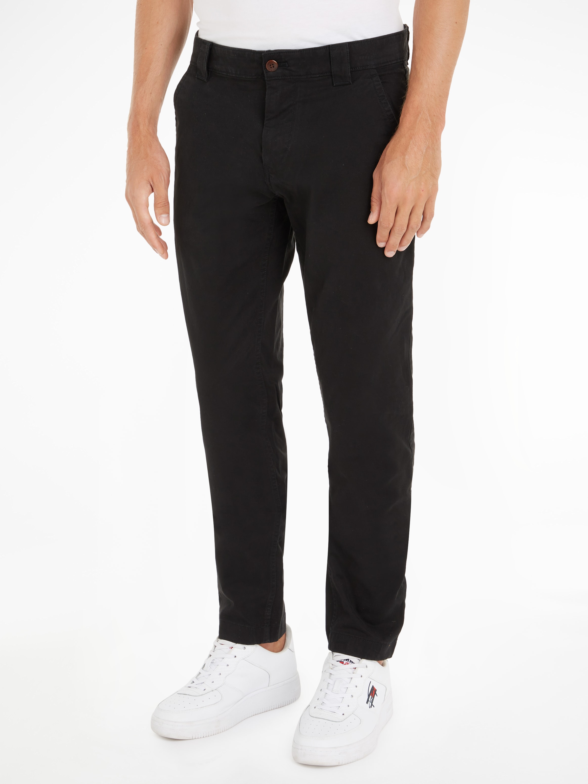 Image of Tommy Jeans Chinohose "TJM SCANTON" mit Markenlabel