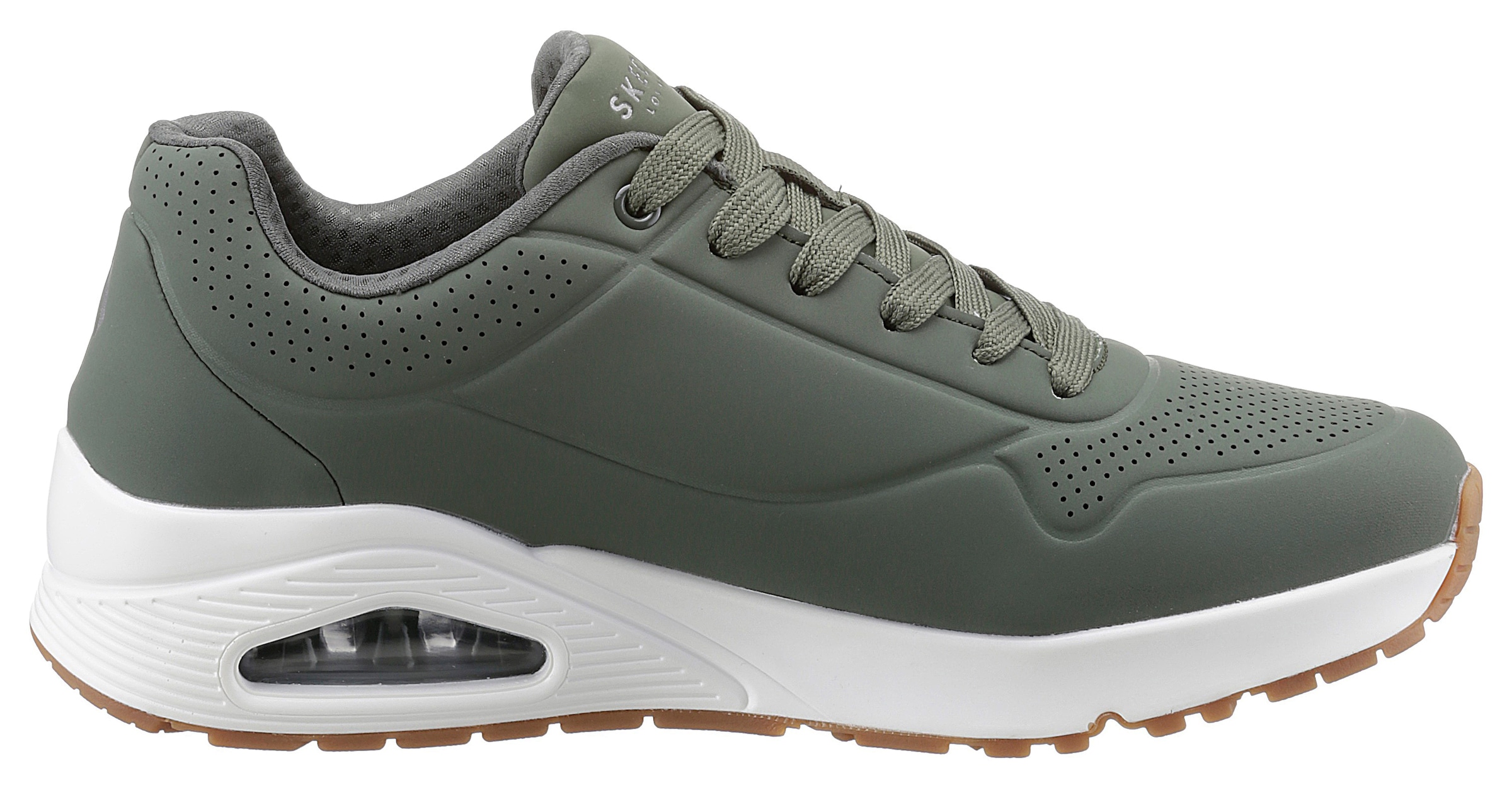 Skechers Sneaker »Uno - Stand on Air«, Freizeitschuh, Halbschuh, Schnürschuh mit Air-Cooled Memory Foam