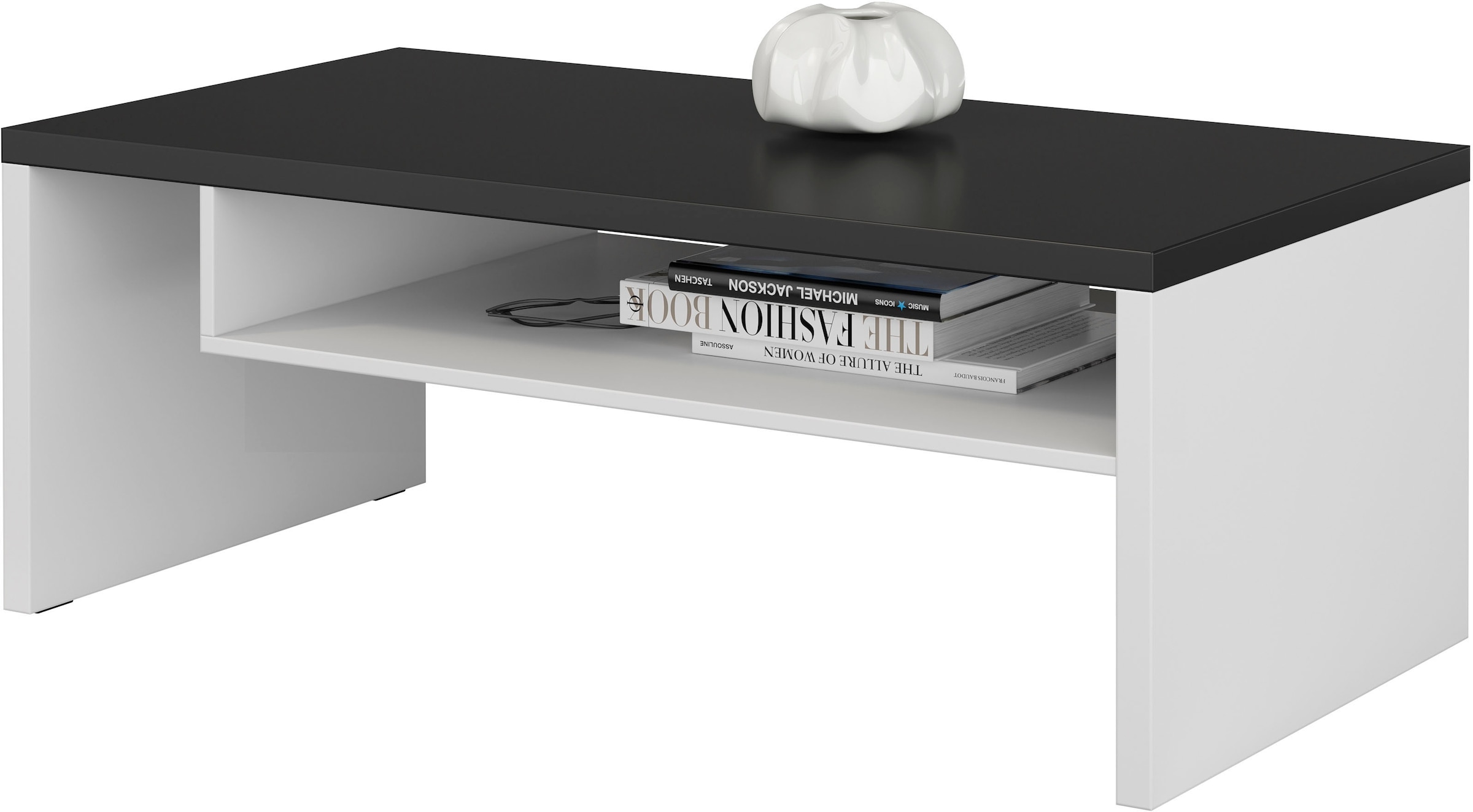 INOSIGN Couchtisch »Cross, Breite 120 cm, moderner Sofatisch für Wohnzimmer«, Tisch mit offenem Fachboden