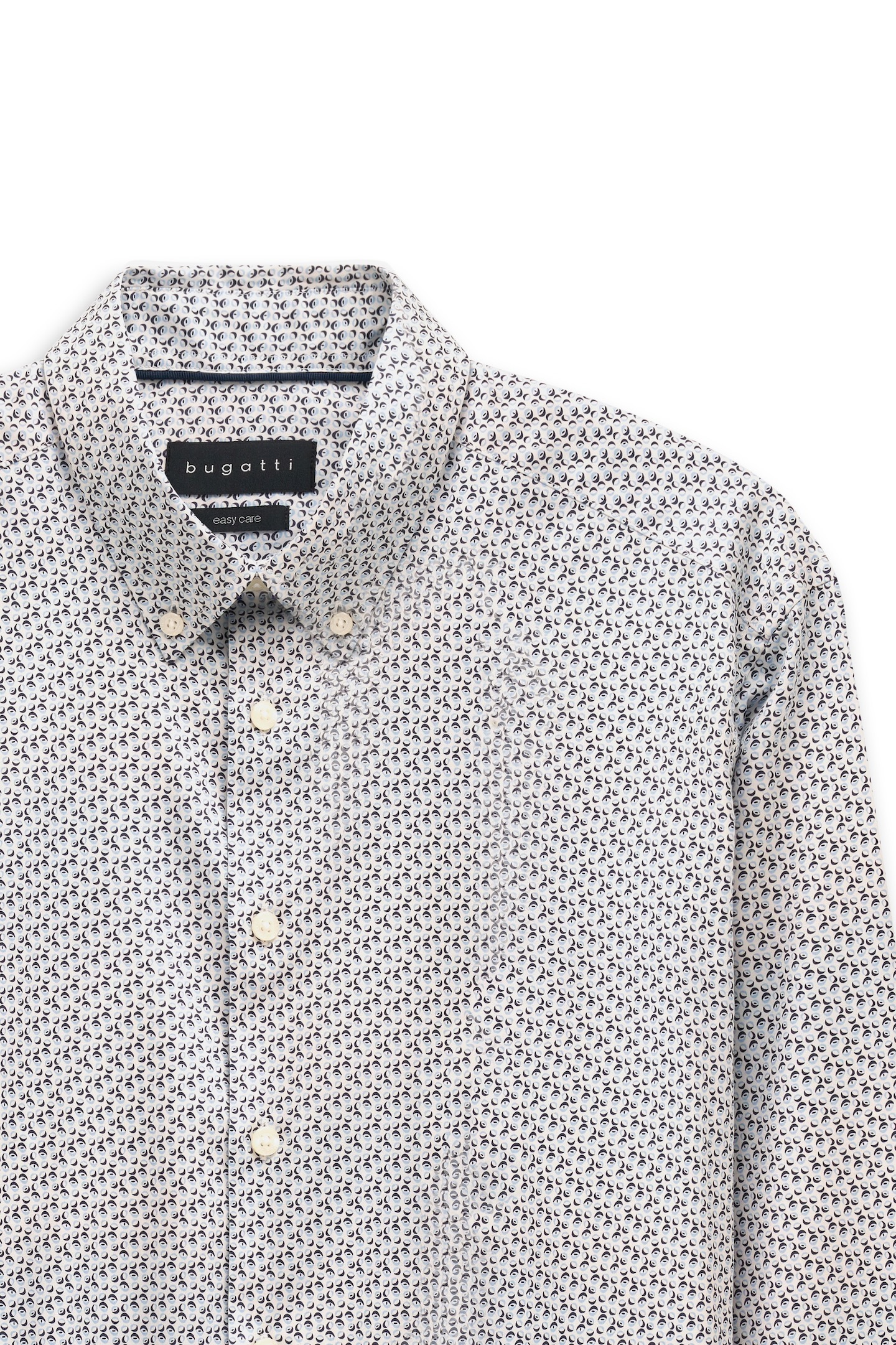 bugatti Langarmhemd »Easy Care« mit kleinem Print