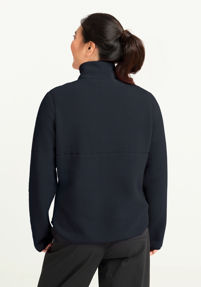 Jack Wolfskin Fleecepullover »LITE CURL HZ W«, mit hohem Kragen, aus Polyester
