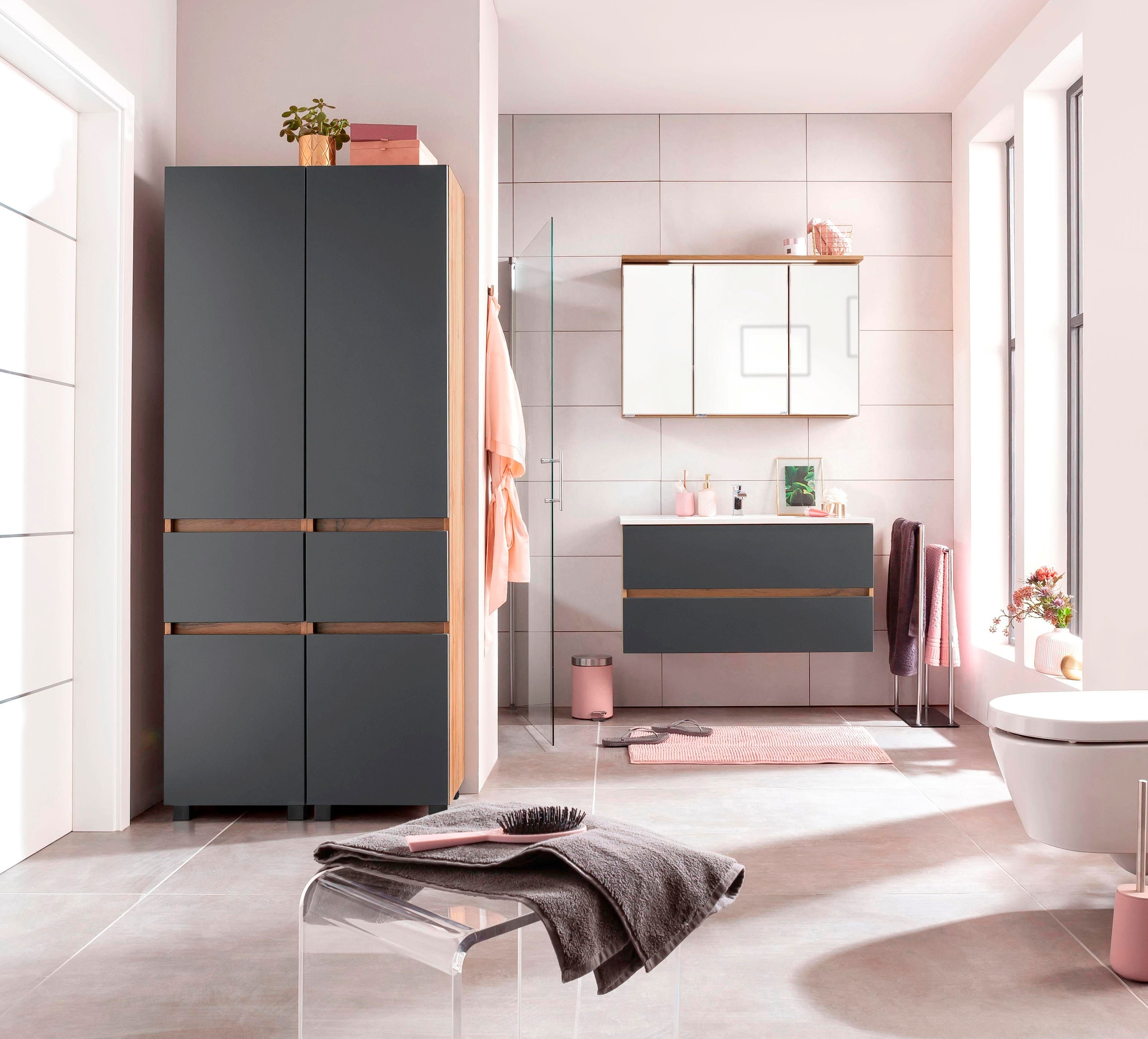 welltime Ensemble de meubles de salle de bain »Lucca« 2 cuis tlg.