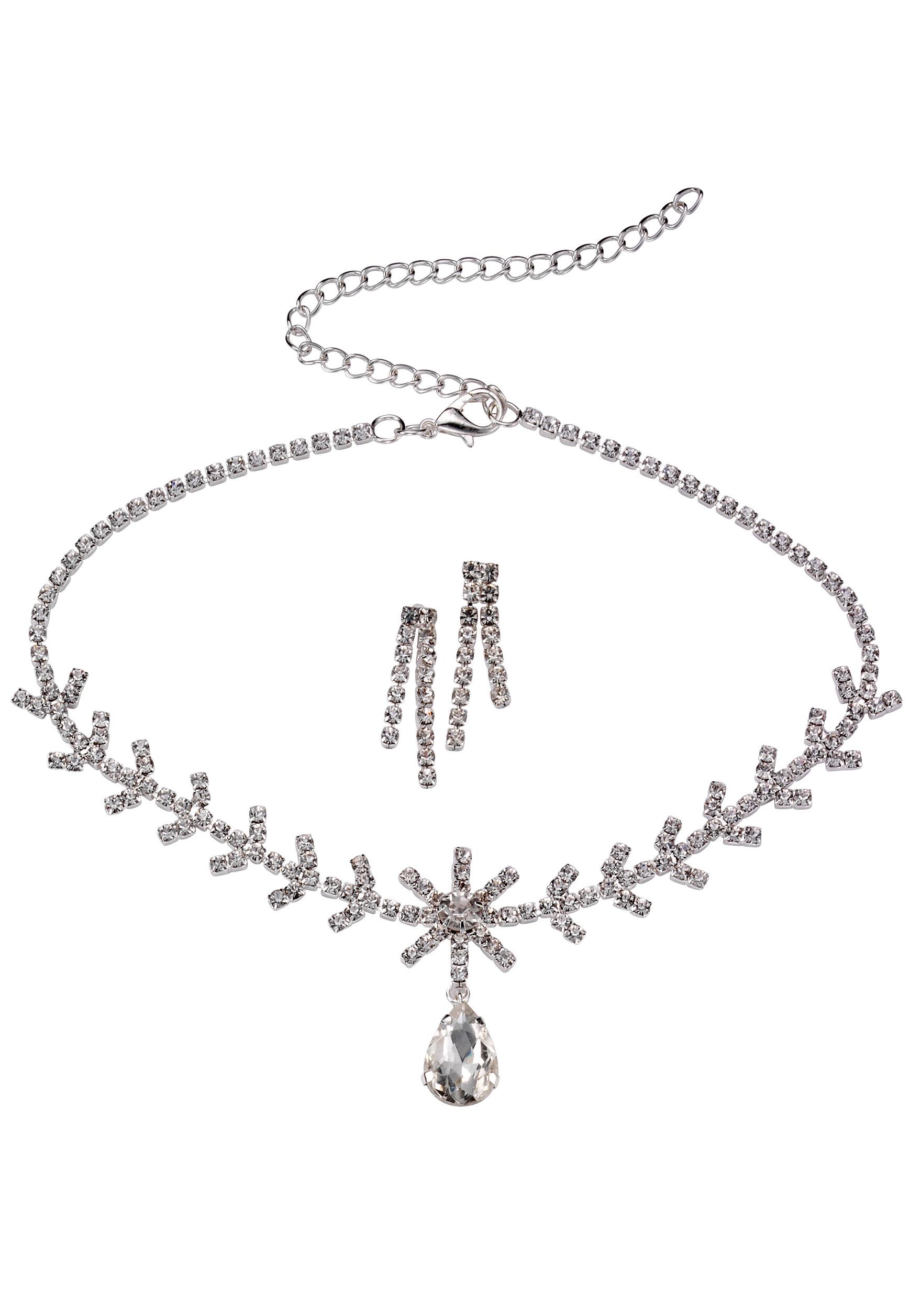 Ohrring und Ketten Set »stilvoll« (Set, 3 tlg.)