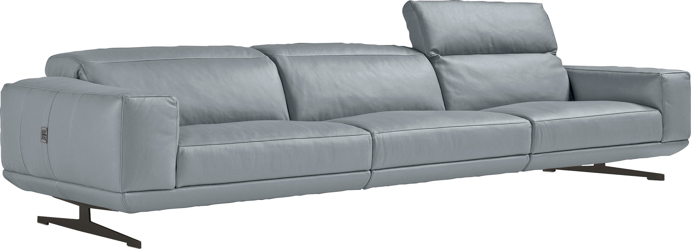 Egoitaliano 3-Sitzer »Gloria, super bequem, hochwertige Verarbeitung, edles Design, Megasofa«, beidseitig verstellbare Rückenelemente, mit Designmetallfüssen