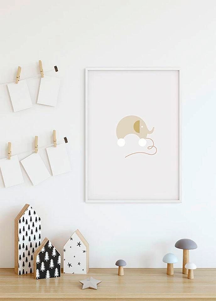 Komar Bild »Baby Happy«, Figuren, (1 St.), Wandbild zur Dekoration - ohne Rahmen