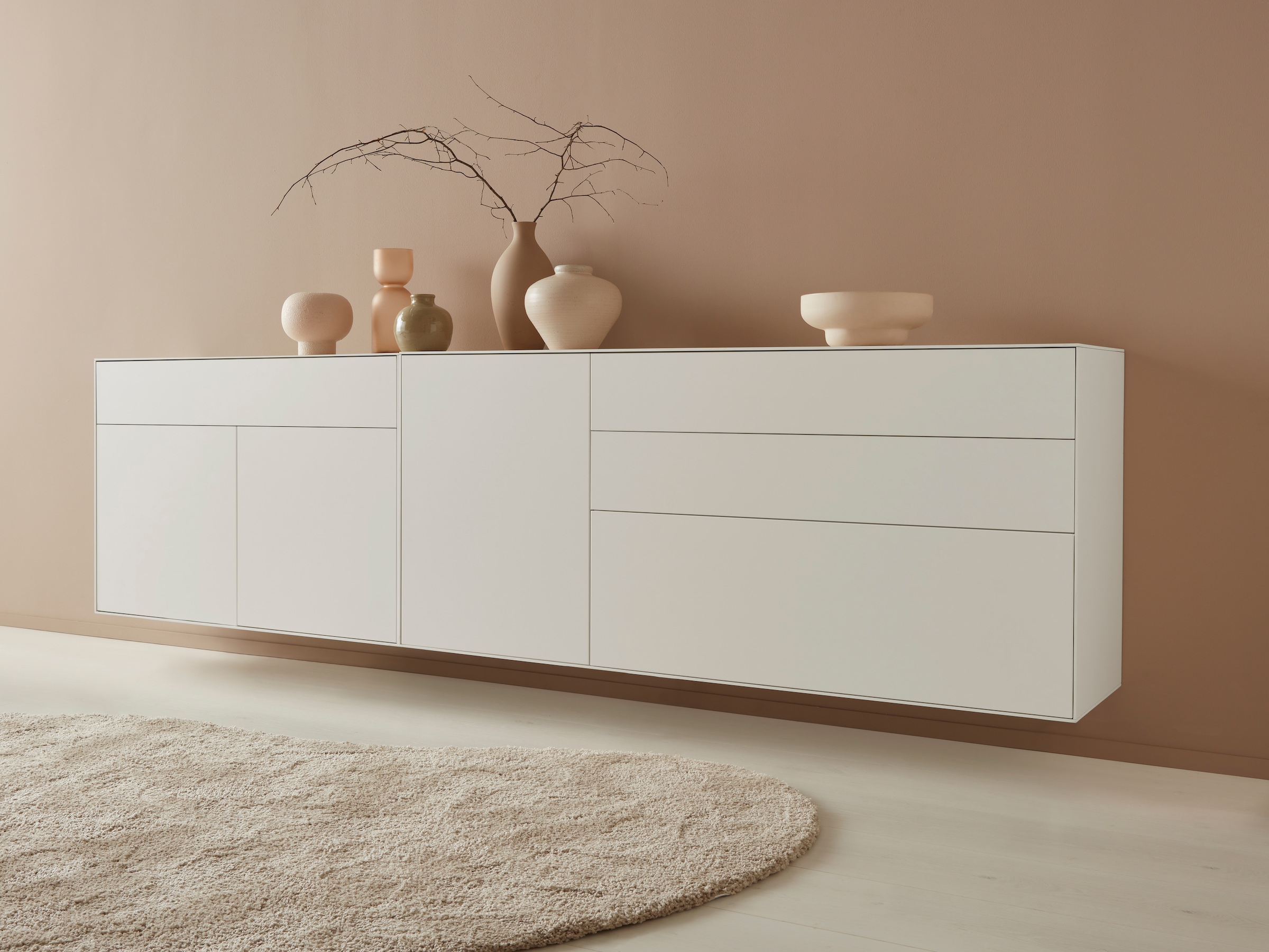 LeGer Home by Lena Gercke Sideboard »Essentials«, Breite: 112cm, MDF lackiert, Push-to-open-Funktion