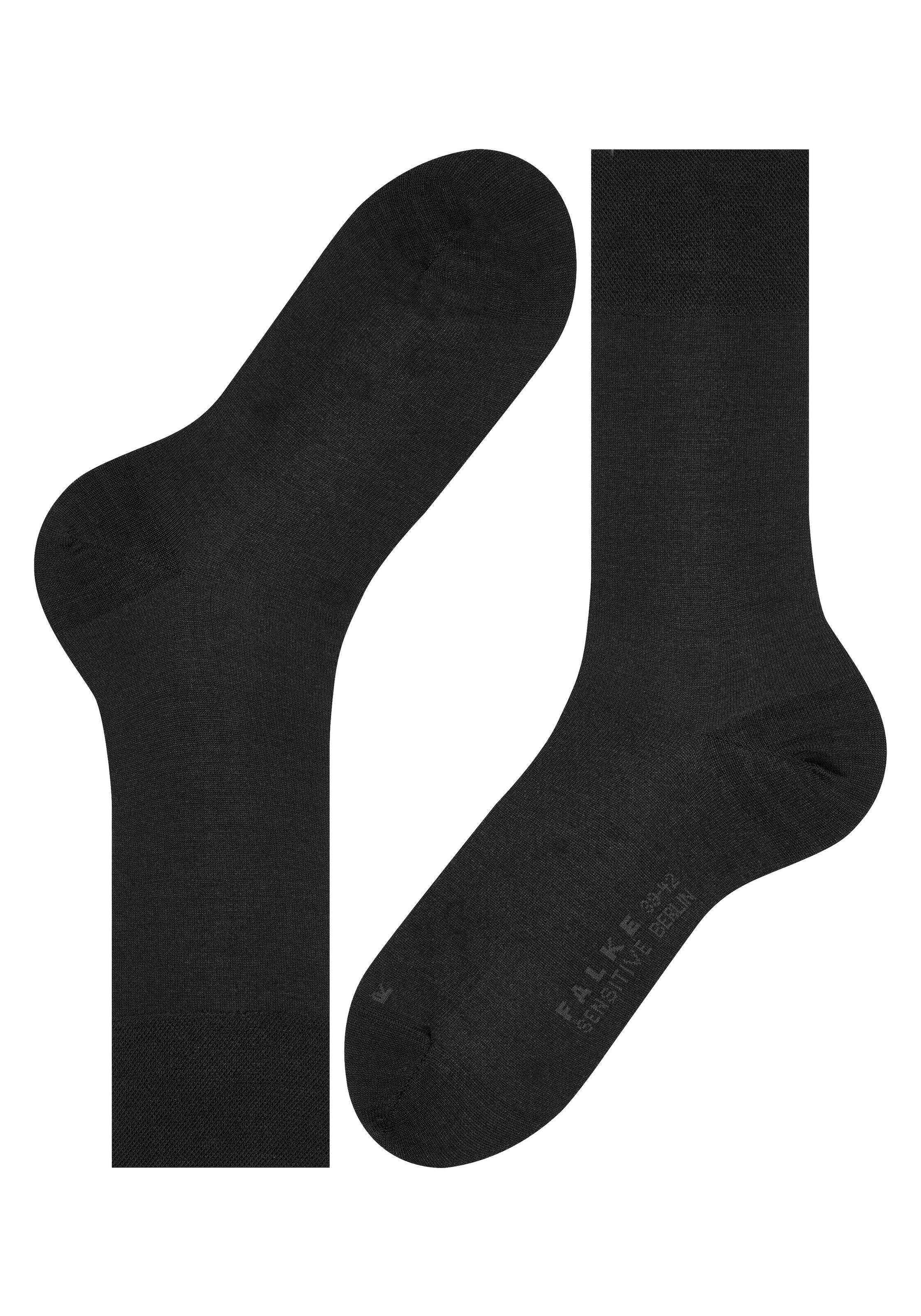 FALKE Socken »Sensitive Berlin«, (Packung, 2 Paar), mit sensitve Bündchen ohne Gummi