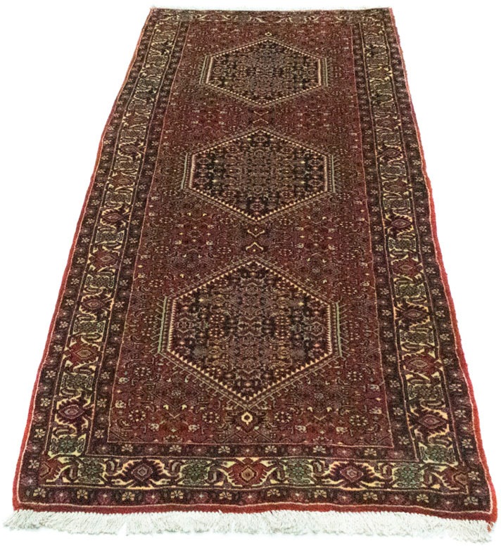 Image of morgenland Hochflor-Läufer »Bidjar Geometrisch Rosso 187 x 75 cm«, rechteckig, 1,5 mm Höhe, Unikat mit Zertifikat bei Ackermann Versand Schweiz