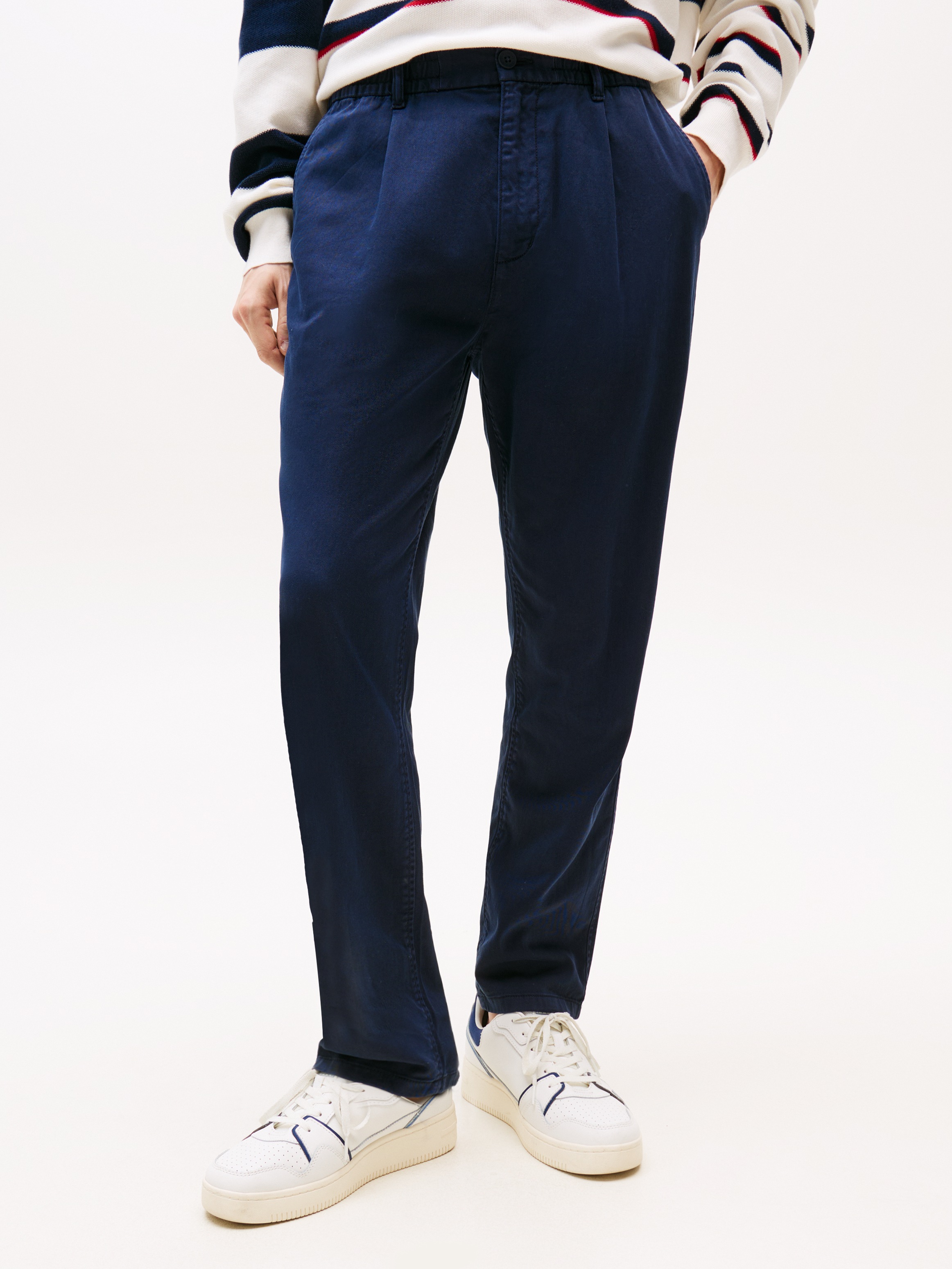 Image of Tommy Jeans Stoffhose "TJM ISAAC LIGHT COTTON PANTS" Mit Gürtelschlaufen