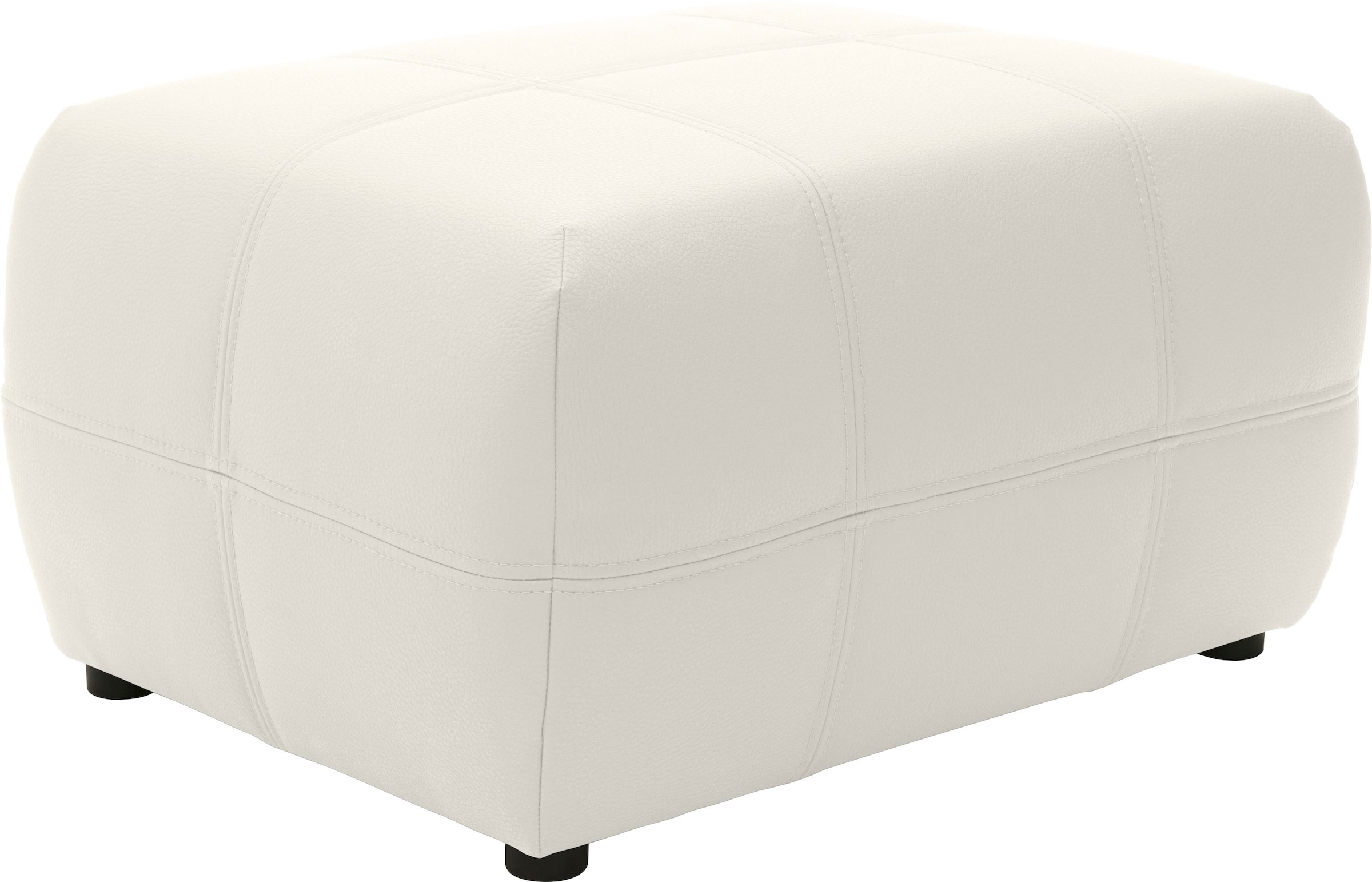 Image of DOMO collection Hocker "BRANDON, komfortabel" kleine Ausführung, passend zu "Brandon" in Leder und Luxus-Kunstleder